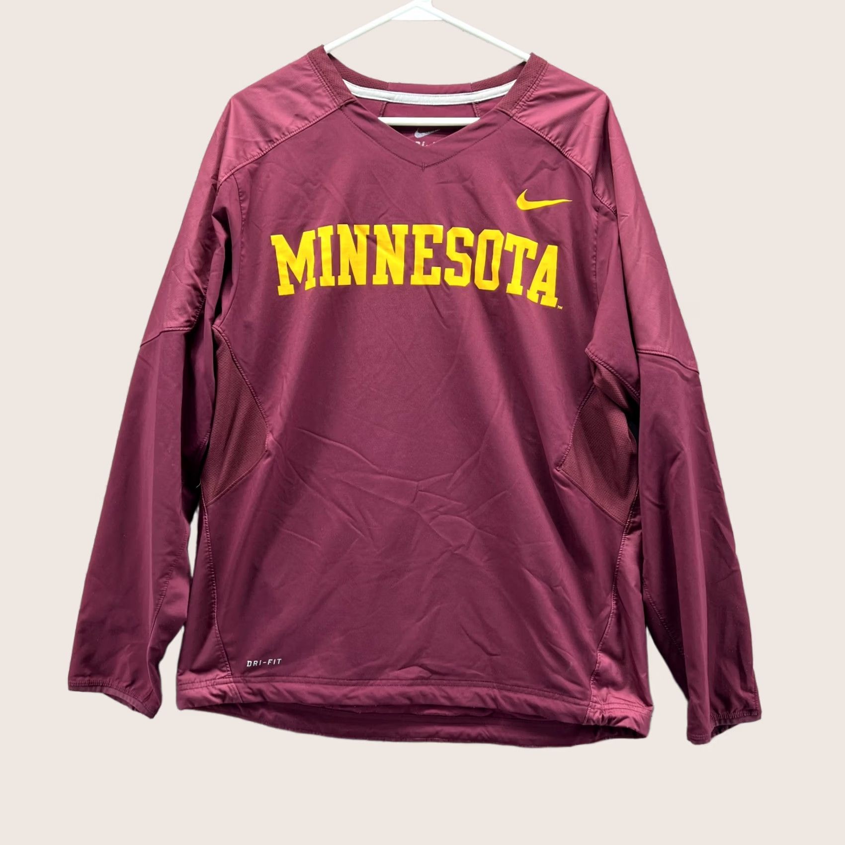 Nike Nike Sweatshirt Men Medium Pullover Burgundy Red Dri-Fit Athletic Logo Crew Neck All Seasons Sportswear Mens Size US M / EU 48-50 / 2 - 1 Thumbnail