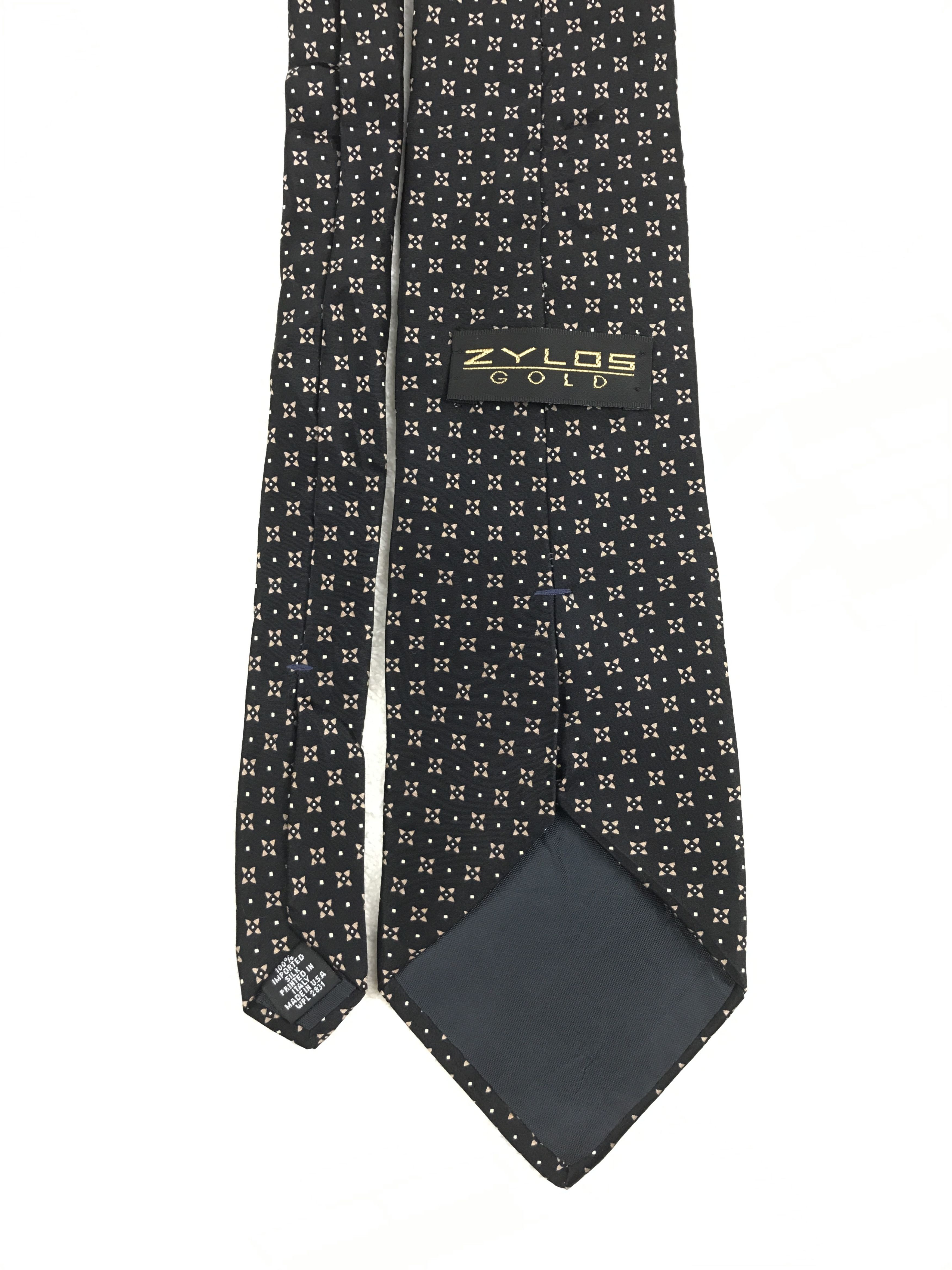 Designer × Vintage Vintage Zylos Gold Necktie Size ONE SIZE - 4 Thumbnail