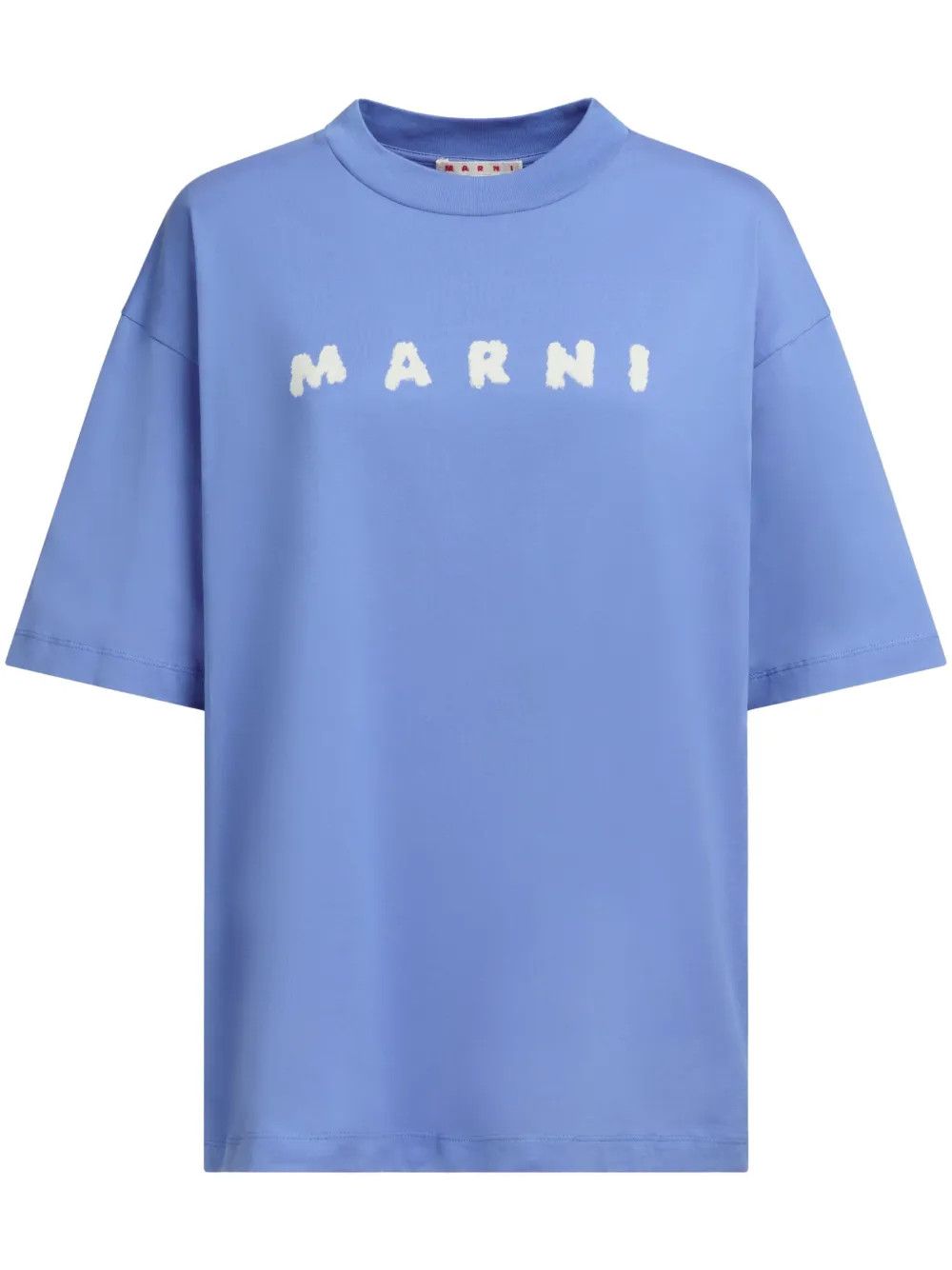 Marni o1w1db10426 Logo-Print Cotton T-Shirt in White Size XL / US 12-14 / IT 48-50 - 1 Thumbnail