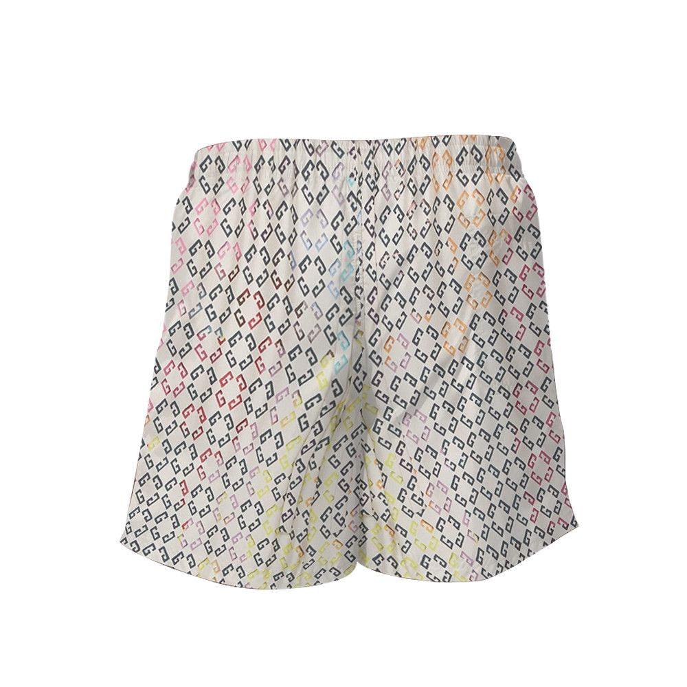 Designer Multicolor Monogram Pajama Shorts Size US 30 / EU 46 - 2 Thumbnail
