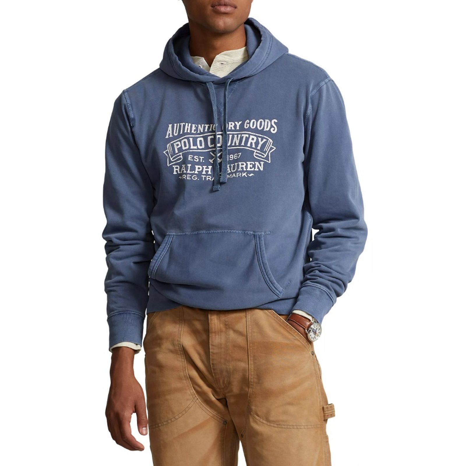 Polo Ralph Lauren Polo Ralph Lauren Men's Old Royal Cotton Hoodie Size 2XLT Size US XXL / EU 58 / 5 - 1 Thumbnail