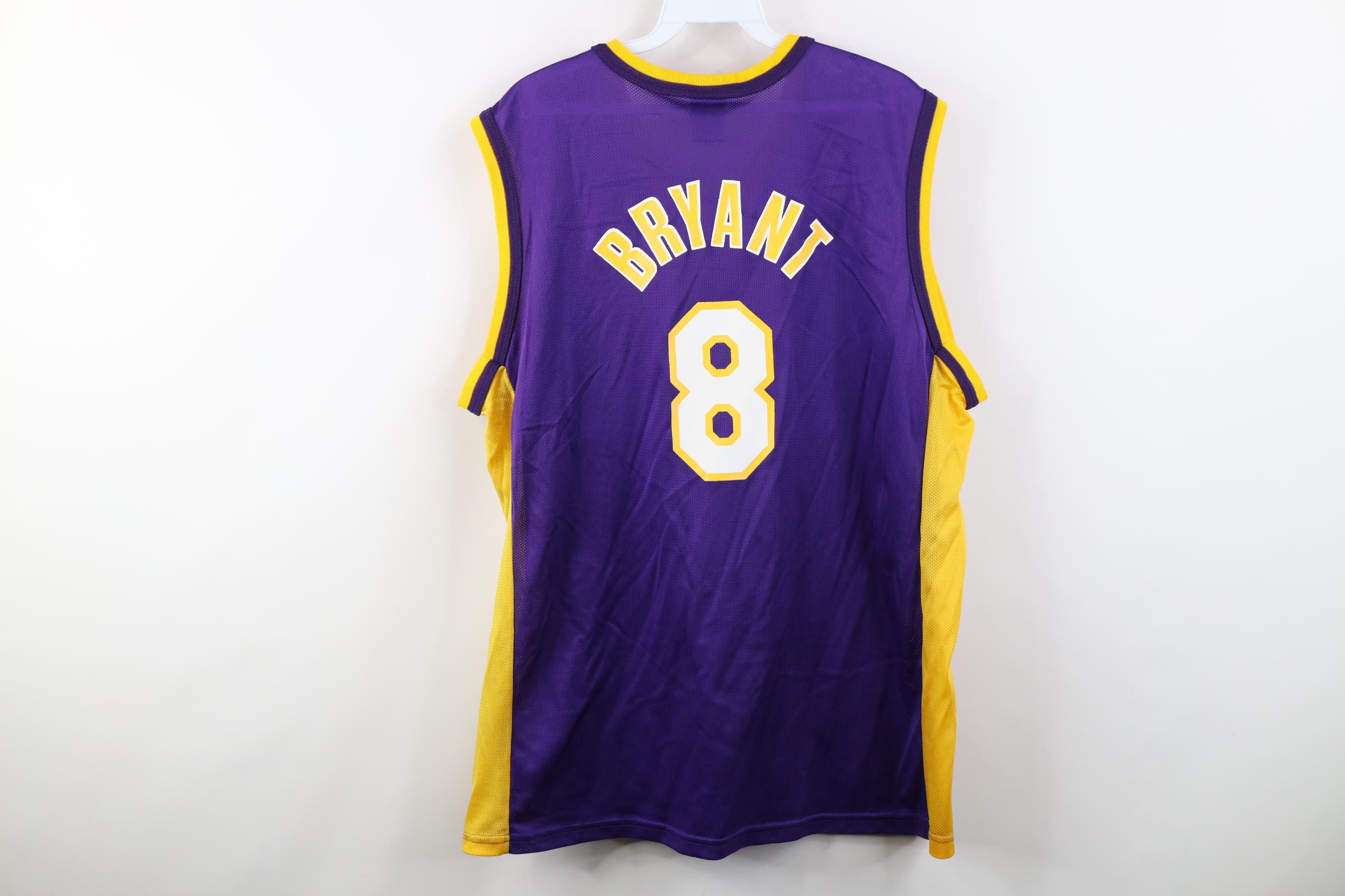 Champion Vintage 90s Champion Los Angeles Lakers Basketball Jersey #8 Size US XXL / EU 58 / 5 - 12 Thumbnail