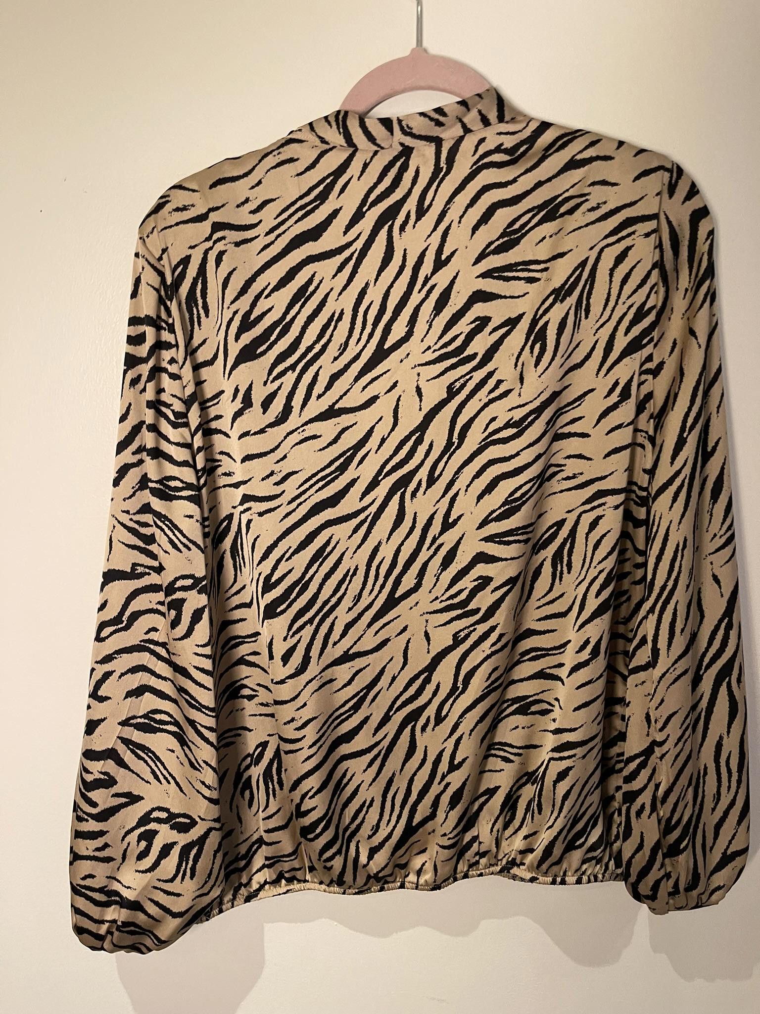 Designer Haver Of London Animal print crossbody blouse Size XL / US 12-14 / IT 48-50 - 5 Thumbnail