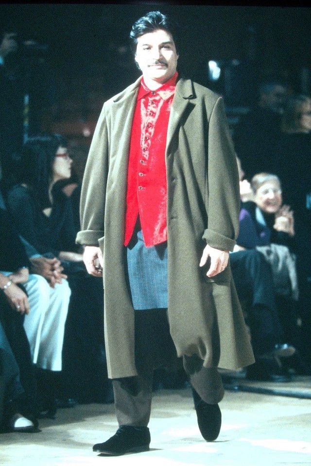 Yohji Yamamoto Yohji Yamamoto Elegant Wool Cashmere Long Coat by Yohji Ya Size US M / EU 48-50 / 2 - 2 Thumbnail