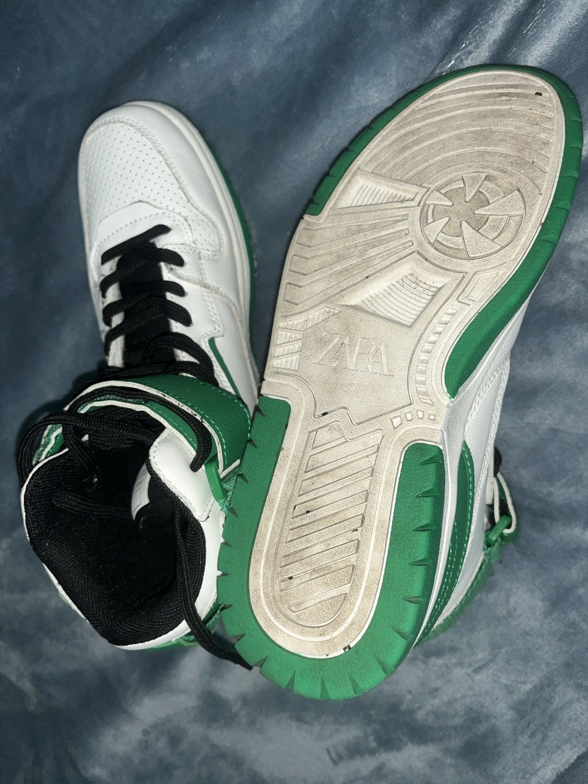Zara Zara green high-top sneakers Size US 6.5 / IT 36.5 - 5 Thumbnail