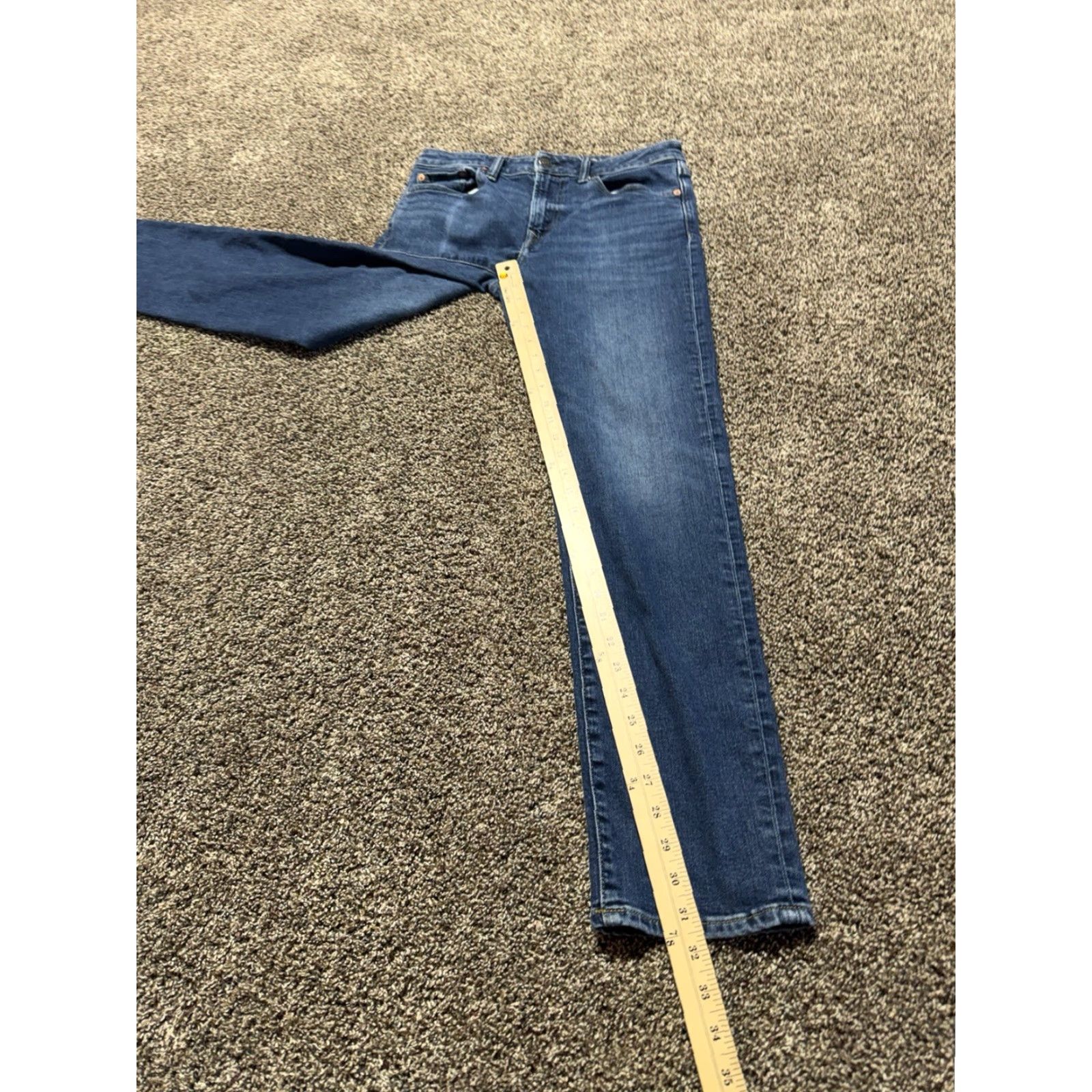 American Eagle Outfitters VINTAGE? No — American Eagle Slim Straight Men Jeans 30x32 Blue Denim Air Flex Plus Size US 30 / EU 46 - 7 Thumbnail
