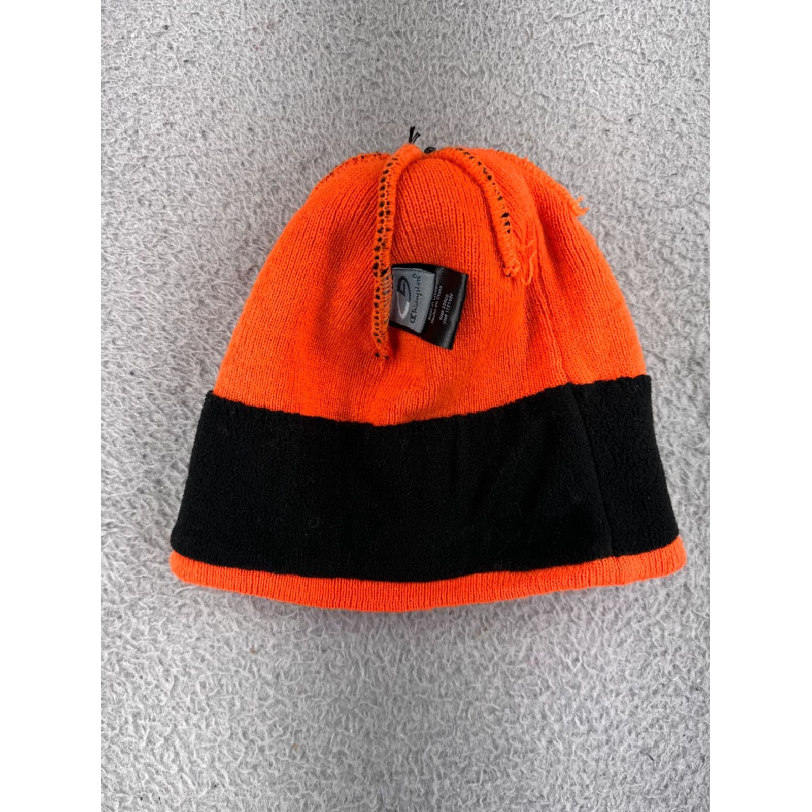 Champion Champion Toque Hat Men One Size Gray Knit 100% Acrylic Beanie Logo Ski Winter Adventure Size ONE SIZE - 4 Thumbnail