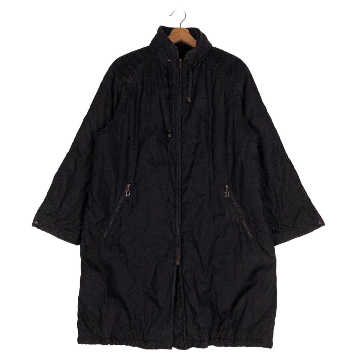Burberry 🔥Vintage Long Jacket Rich Black Nova Check Burberry London Size US M / EU 48-50 / 2 - 1 Thumbnail