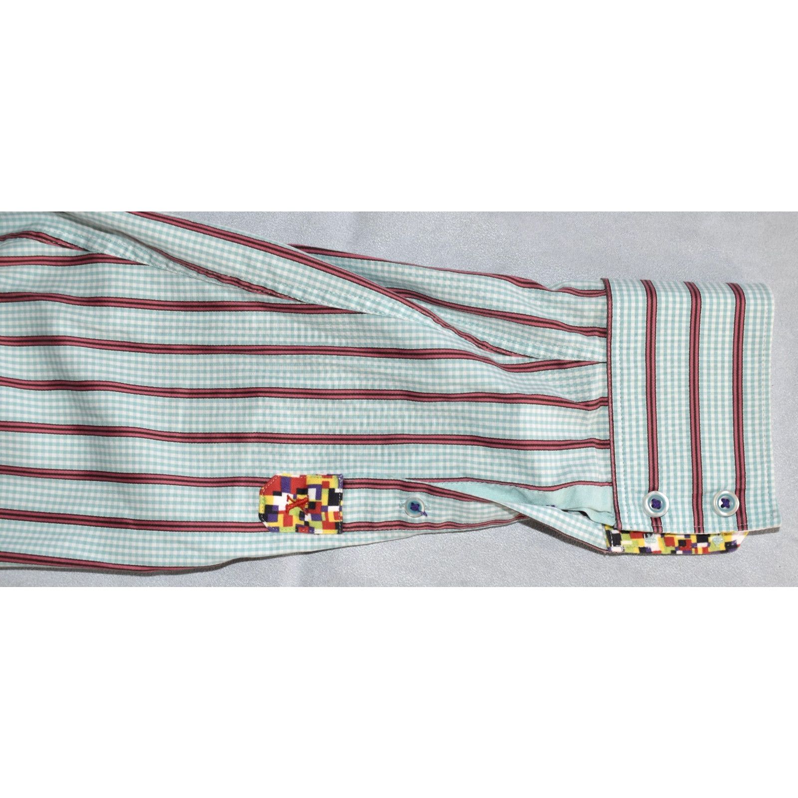 Robert Graham ROBERT GRAHAM X Striped Long Sleeve Tailored Fit Shirt Sz L Size US L / EU 52-54 / 3 - 6 Thumbnail