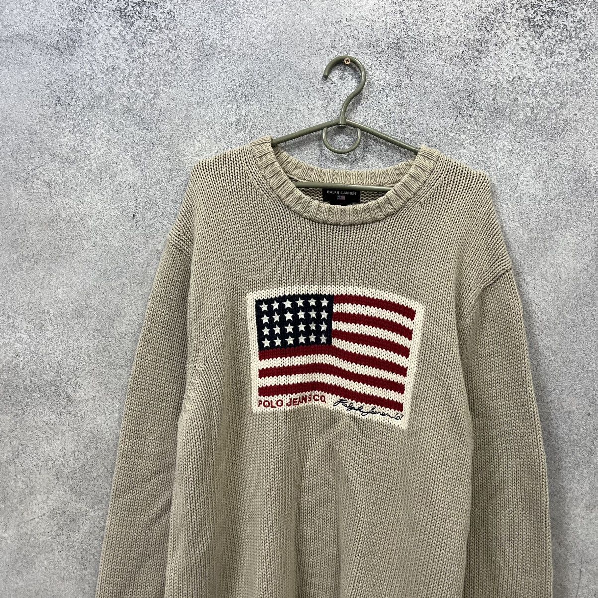 Polo Ralph Lauren vintage usa flag sweatshirt polo ralph lauren style y2k 90s Size US L / EU 52-54 / 3 - 3 Thumbnail