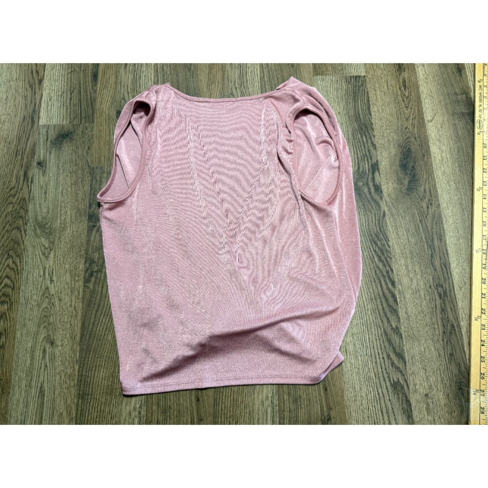 Pinko VINTAGE? No — Green Envelope Shirts Woman's Pink V-Neck Tank Top Medium, Sleeveless, Pullover, Casual, Knit, Regular Fit Women’s Tank Size M / US 6-8 / IT 42-44 - 2 Thumbnail