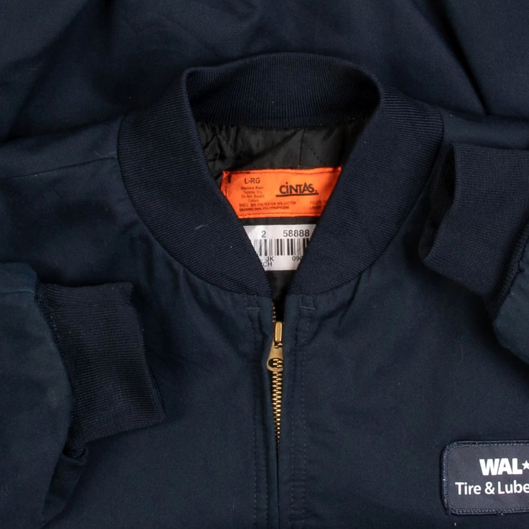 Walmart Cintas Navy Blue Vintage 1990s Bomber Jacket Men’s Large Jacket Size US L / EU 52-54 / 3 - 5 Thumbnail