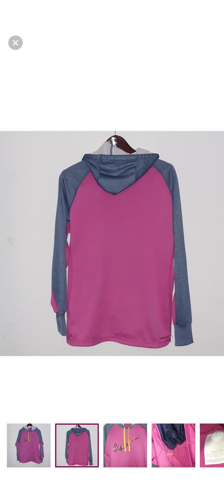 Nike Nike Therma-FIT Pink & Gray Hoodie – Just Do It Graphic Size L / US 10 / IT 46 - 2 Thumbnail
