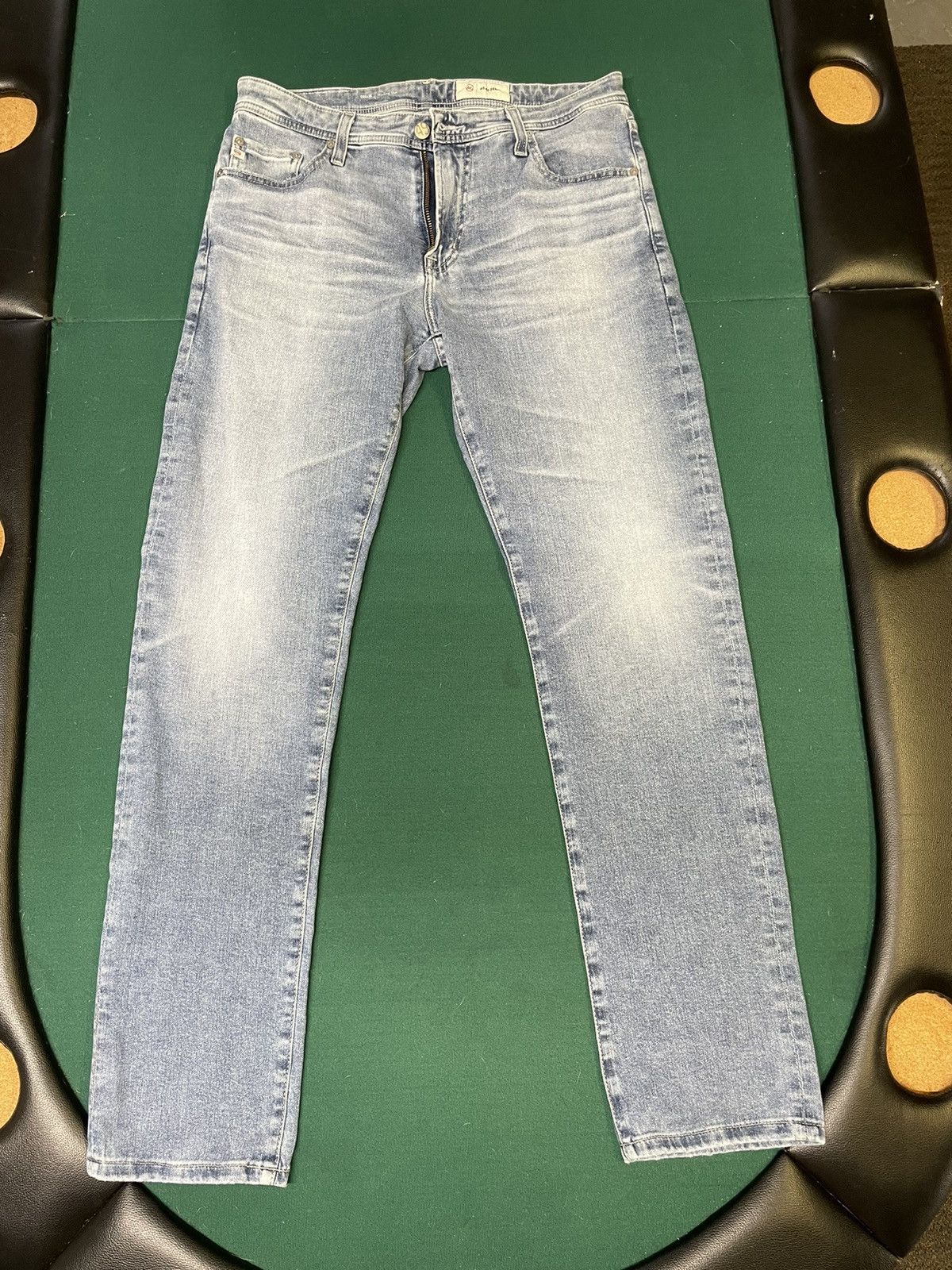 AG Adriano Goldschmied AG Jeans Tellis Modern Slim AG-Ed Denim Light Wash 33x32 Size US 33 - 2 Thumbnail
