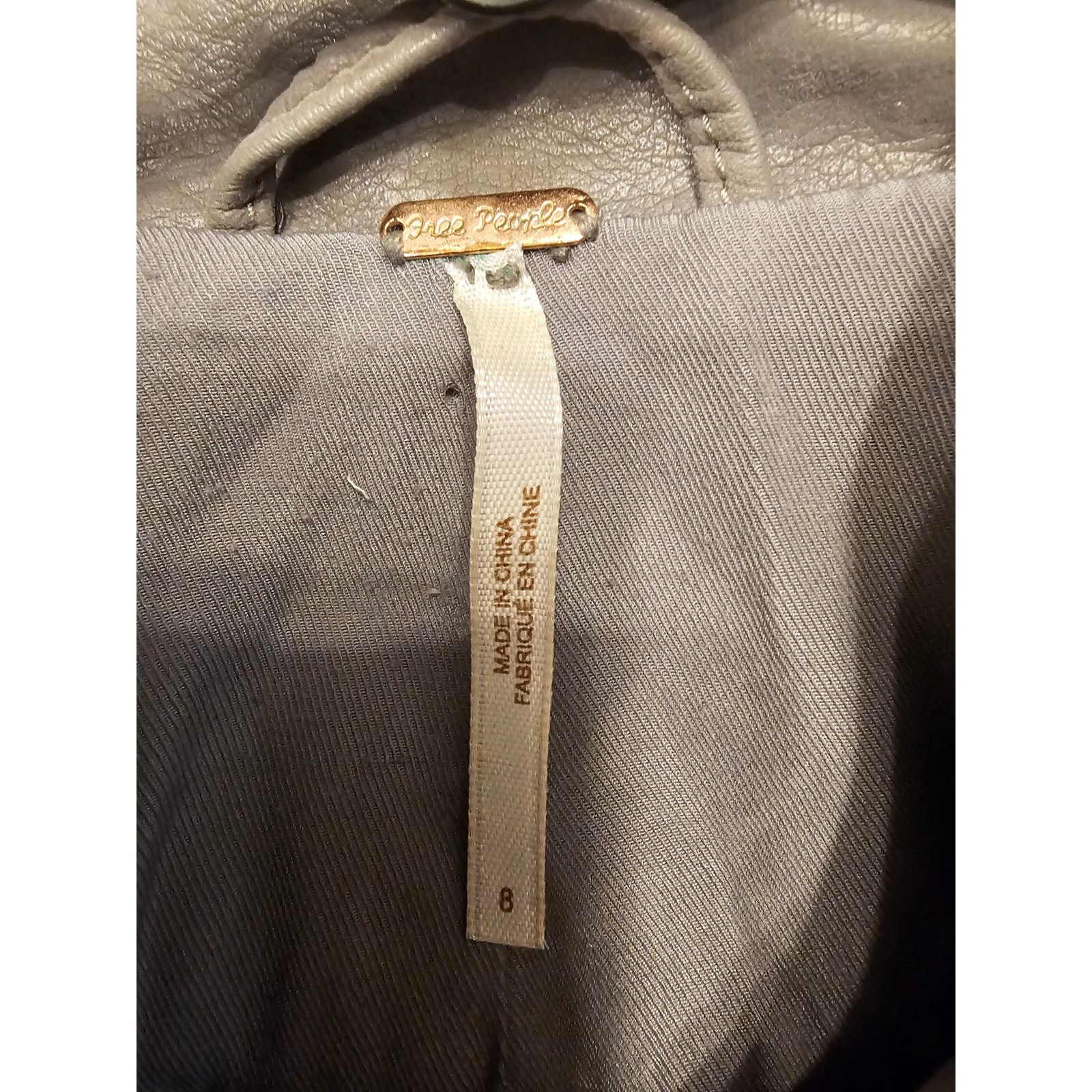 Free People Free People Grey Suede Moto Jacket Size 8 Size M / US 6-8 / IT 42-44 - 6 Thumbnail