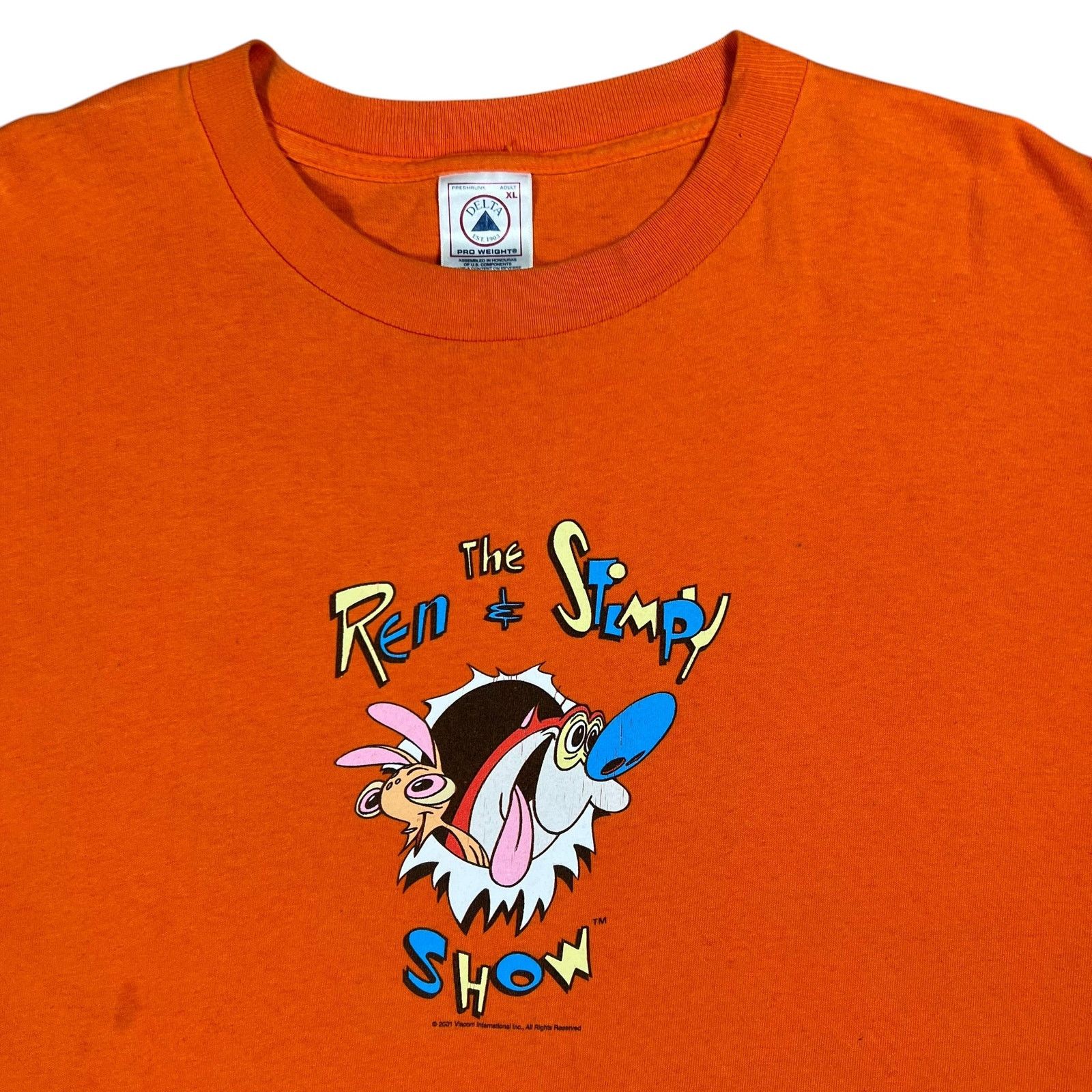 Delta × Nickelodeon × Vintage Vintage 2001 Nickelodeon The Ren & Stimpy Show tee (XL) Size US XL / EU 56 / 4 - 2 Thumbnail