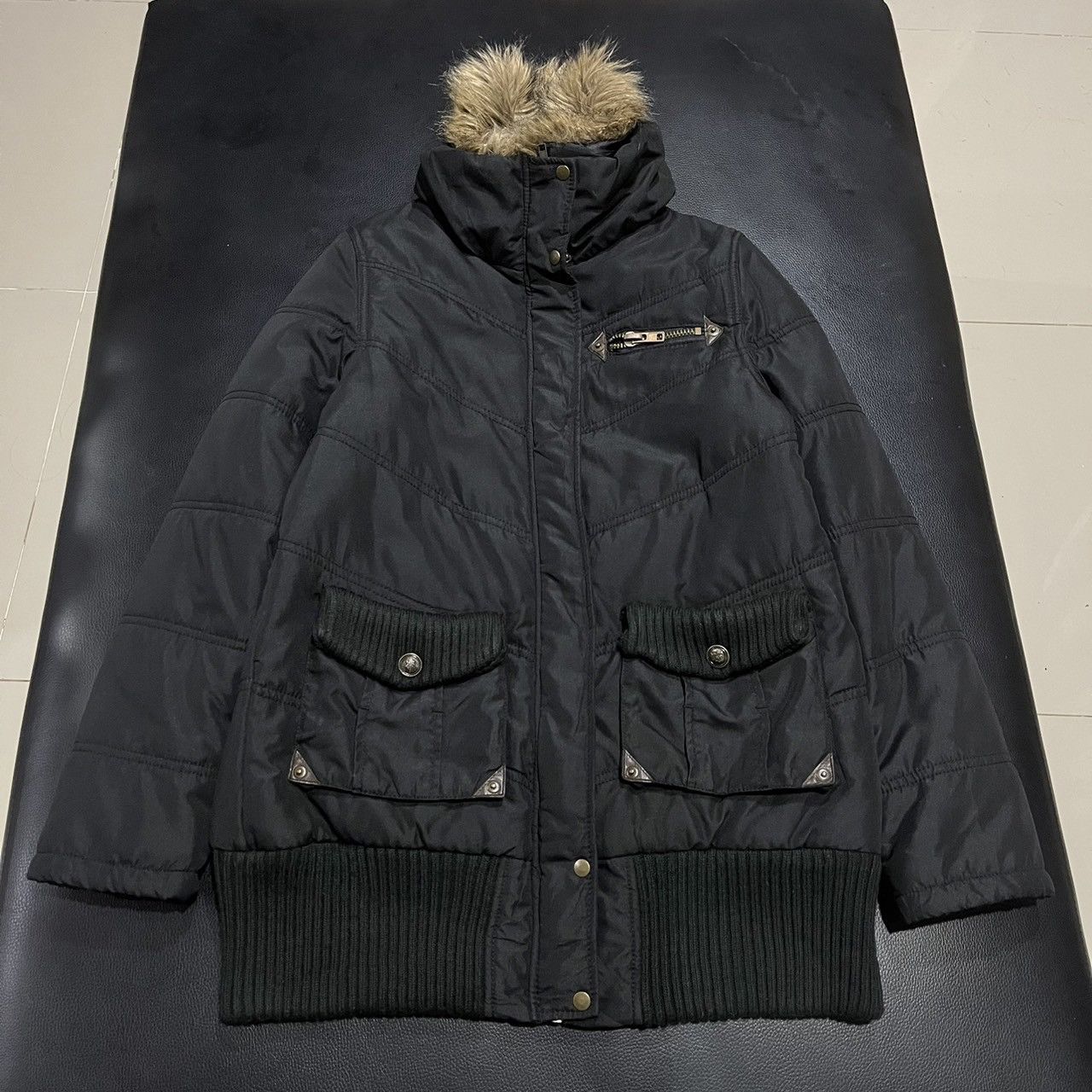 If Six Was Nine Elencare due Y2K Avant Garde If6was9 Style Faux Fur Jacket Size US L / EU 52-54 / 3 - 2 Thumbnail