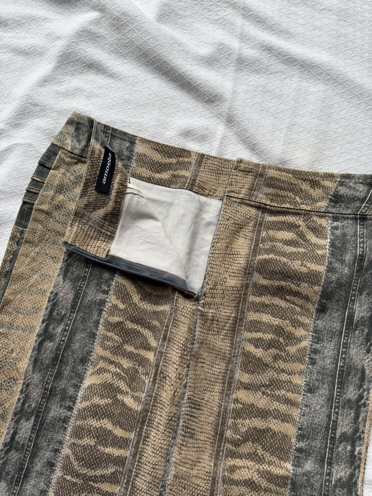 Amoeba Midi Skirt Snake Skin Pyton