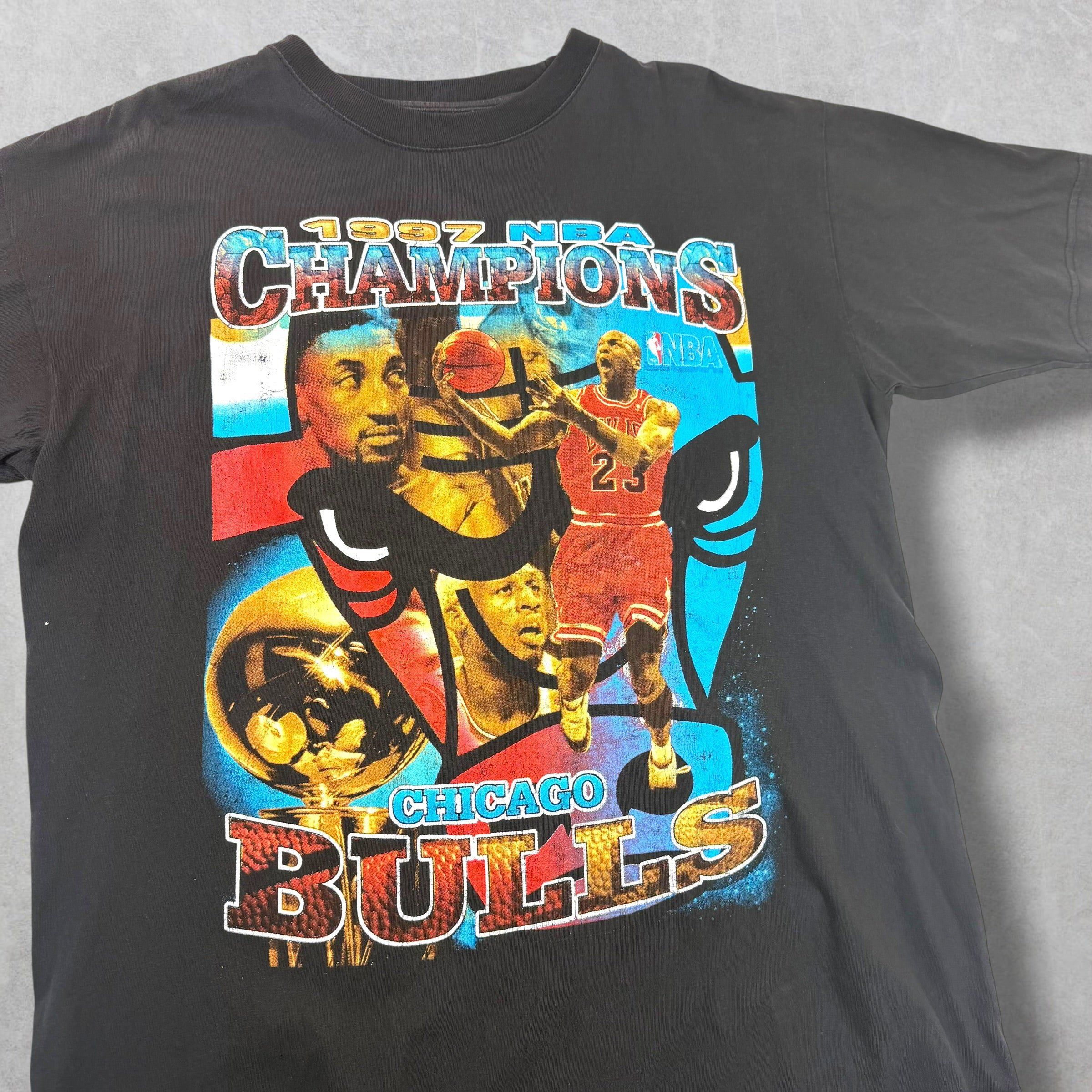 Vintage Vintage '97 Chicago Bulls Rap Tee XL Size US XL / EU 56 / 4 - 3 Thumbnail