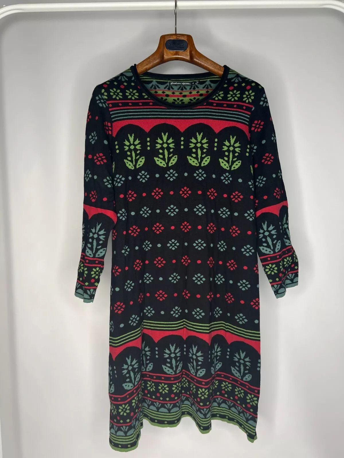 Gudrun Sjoden GUDRUN SJODEN Women's Lagenlook Multicolor Floral Dress Size M / US 6-8 / IT 42-44 - 1 Thumbnail