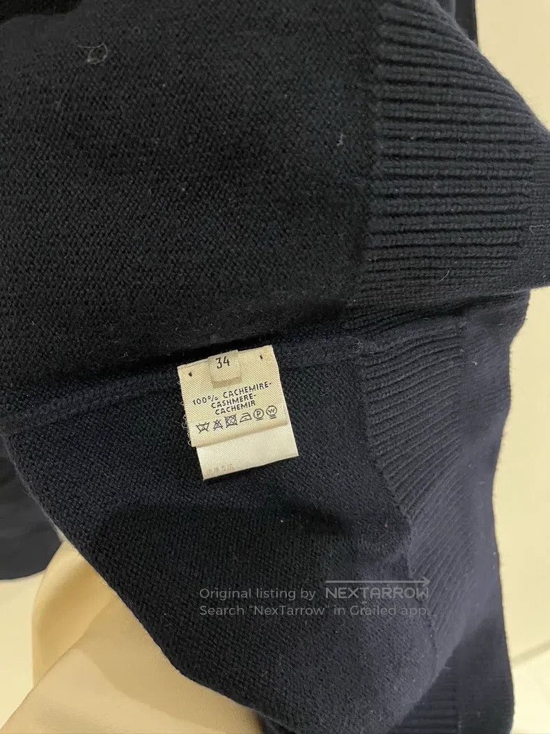 Hermes Hermes Navy Blue Long Cashmere Sweater Size XXS / US 00 / IT 34 - 5 Thumbnail