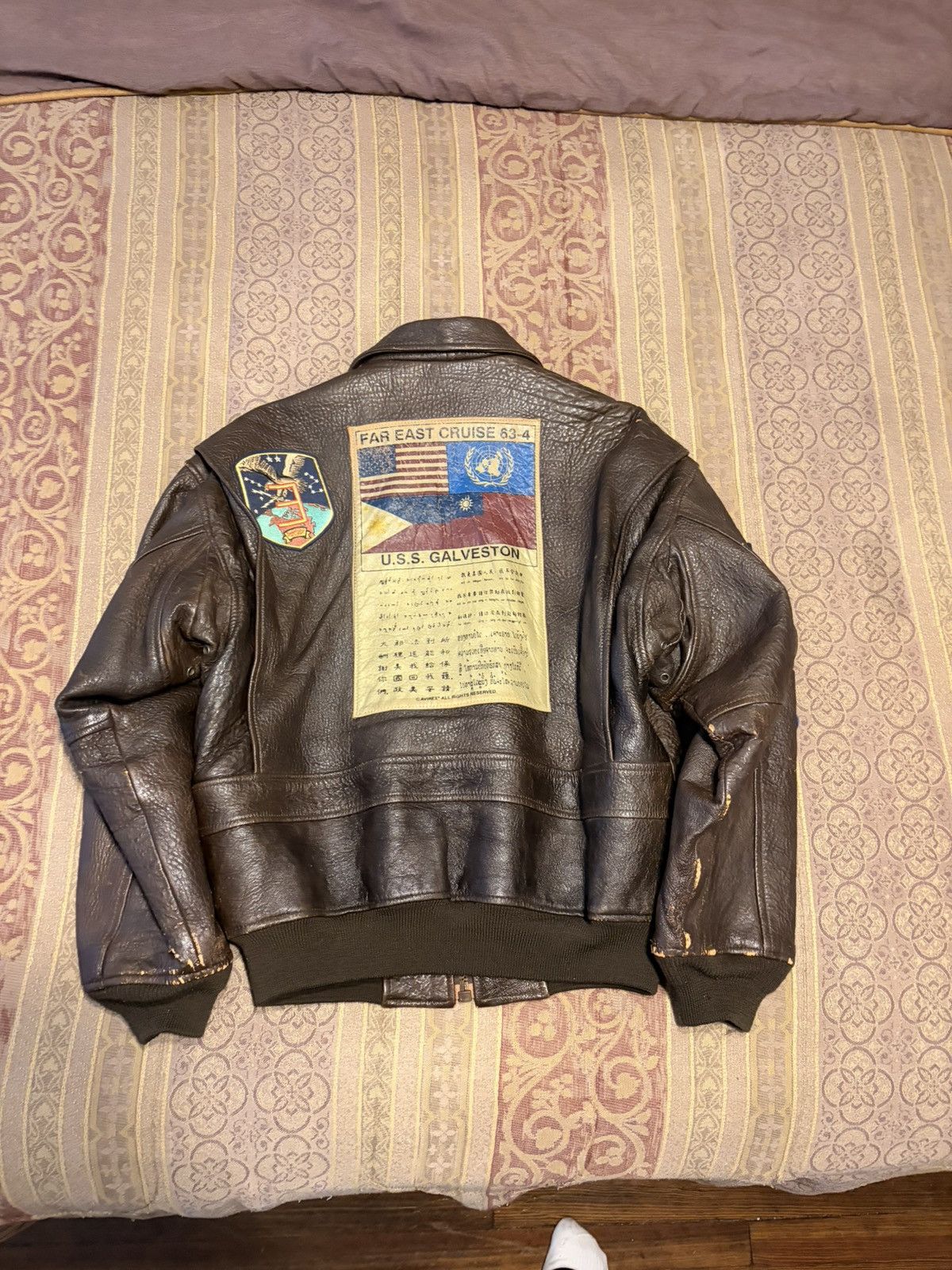 Avirex Vintage Avirex Leather Bomber Jacket Size US M / EU 48-50 / 2 - 2 Thumbnail