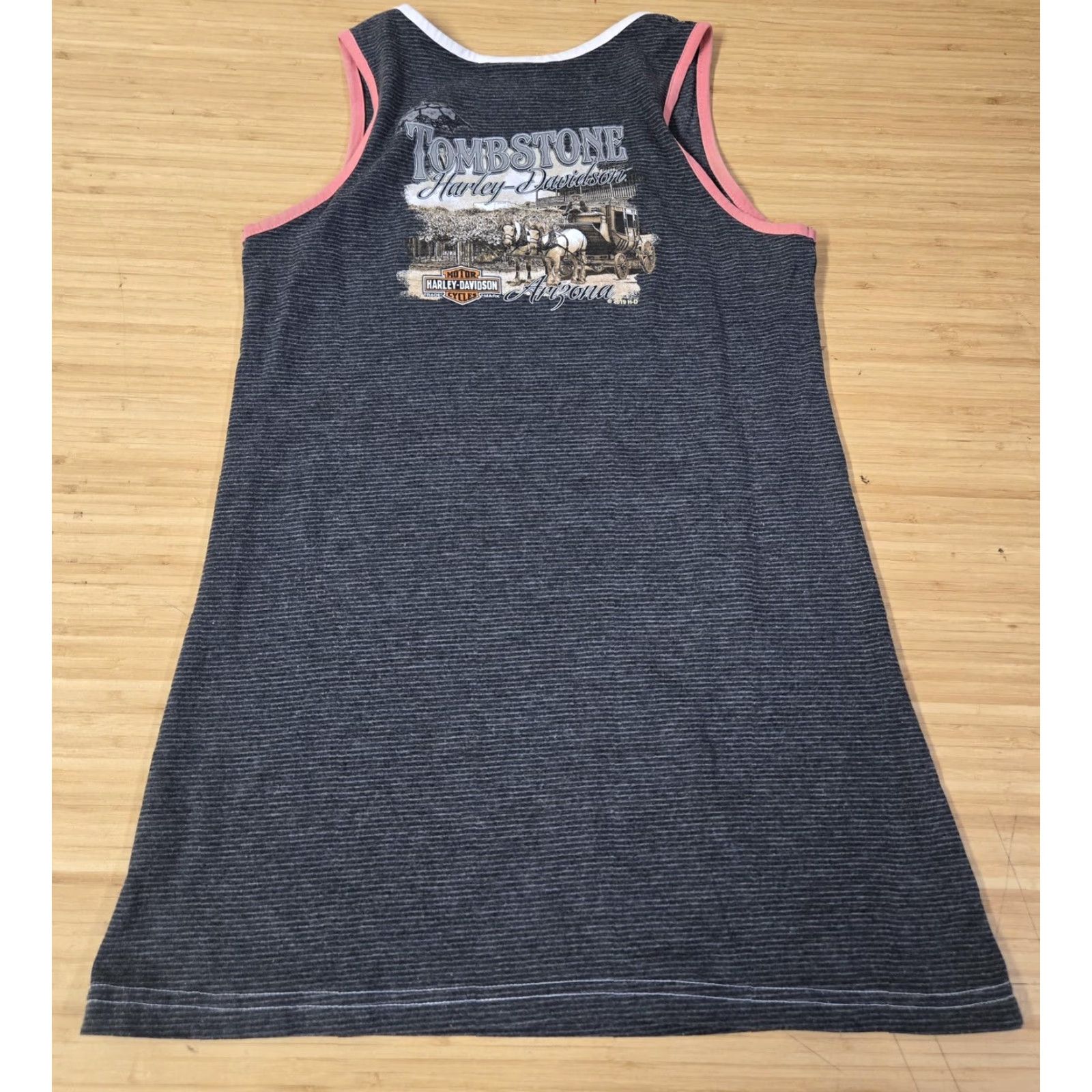 Harley Davidson Harley-Davidson Tank Top Womens Medium Tombstone Arizona 2019 Graphic Shirt Sleeveless Tunic Gray Size M / US 6-8 / IT 42-44 - 4 Thumbnail