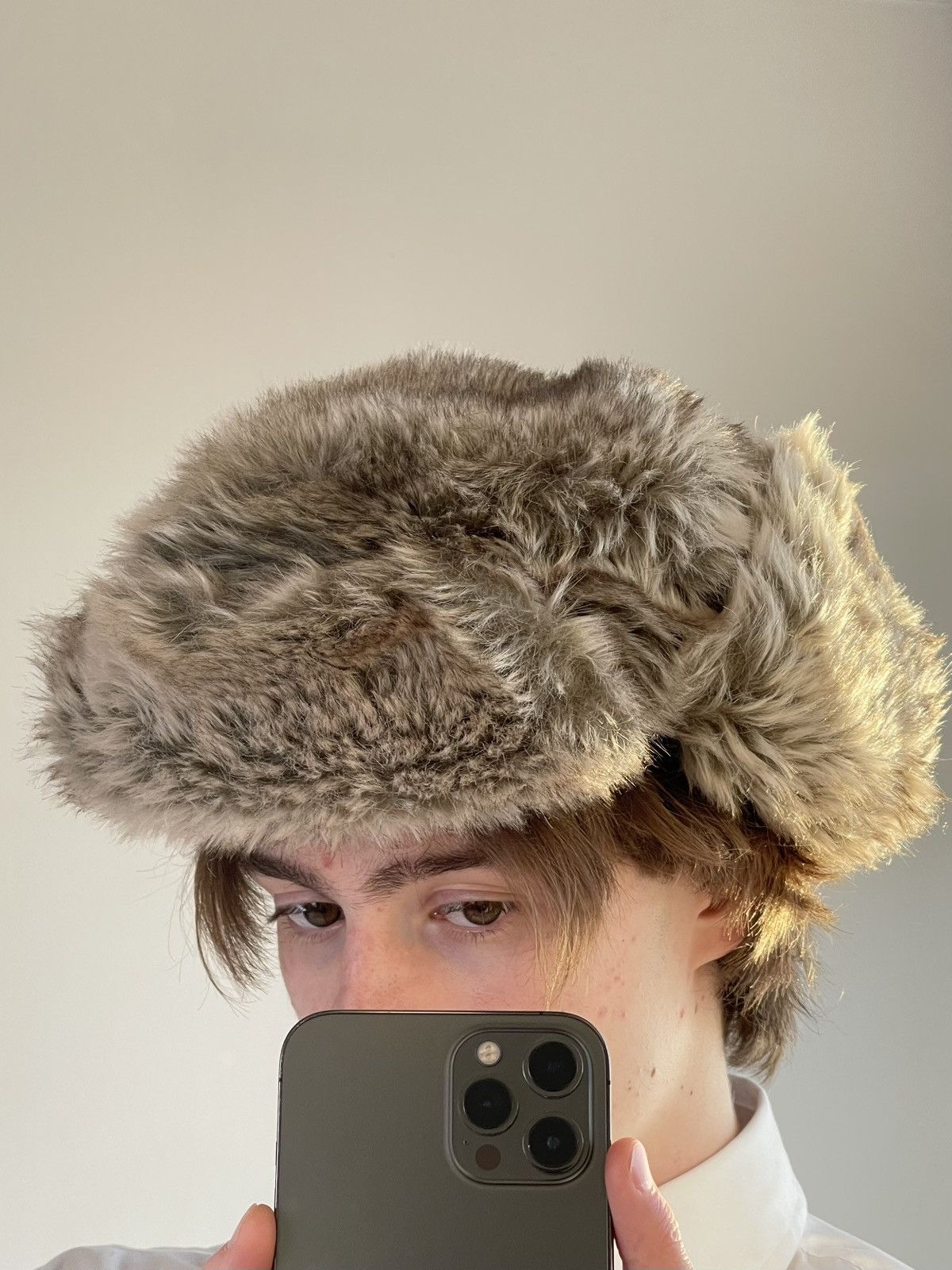 Vintage Vintage fuzzy mohair japanese ushanka hat avant garde Size ONE SIZE - 8 Thumbnail