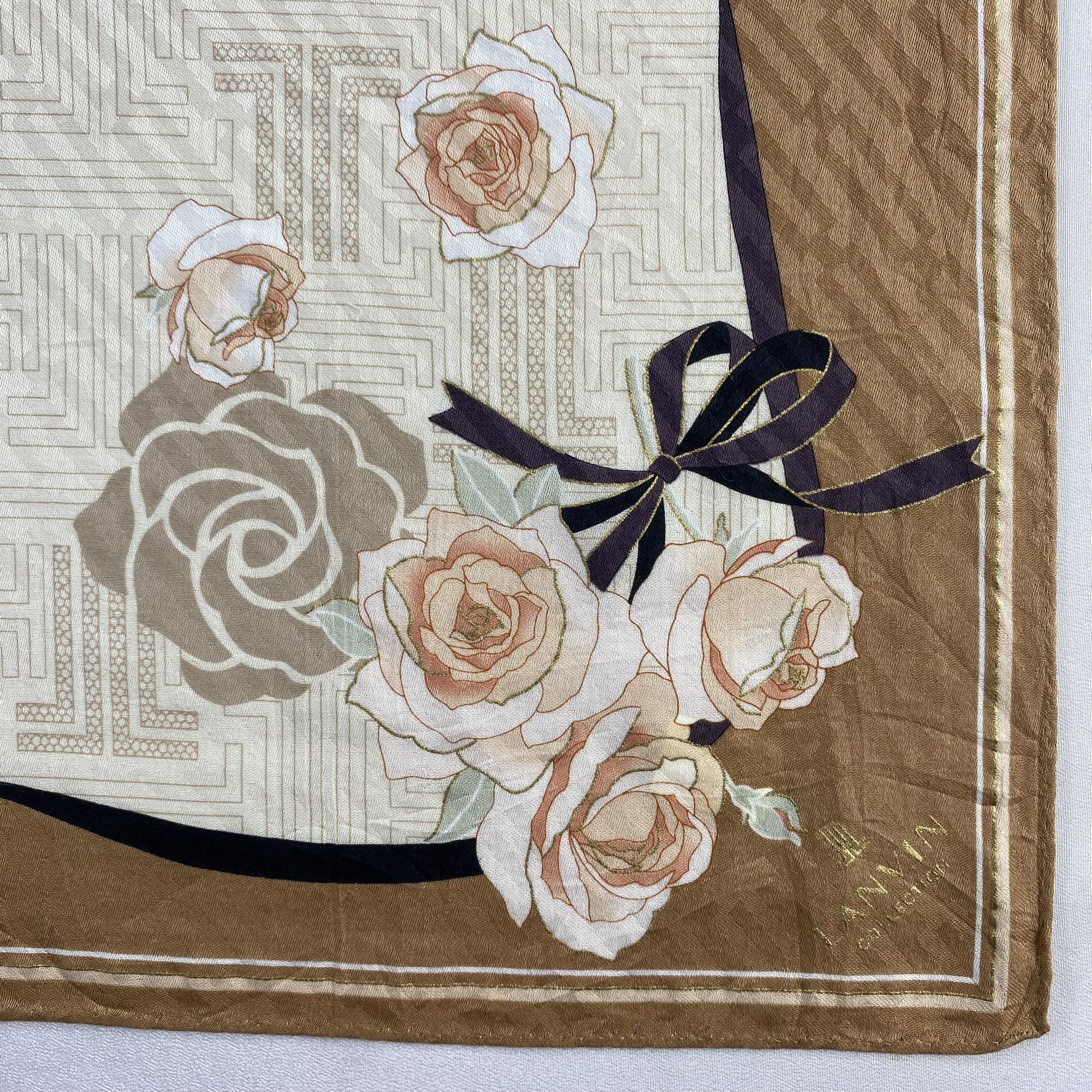 Lanvin × Vintage Lanvin Handkerchief / Neckerchief / Bandana-P1492 Size ONE SIZE - 3 Thumbnail