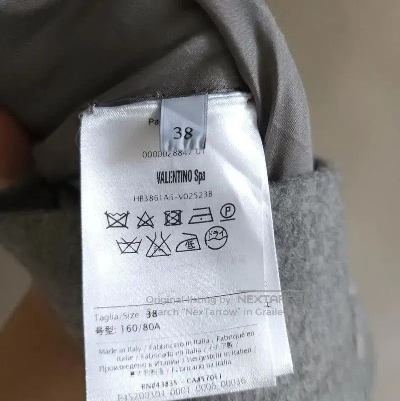 Valentino Valentino Gray Wool Embroidered Long Sleeve Sweatshirt . Size XS / US 0-2 / IT 36-38 - 8 Thumbnail