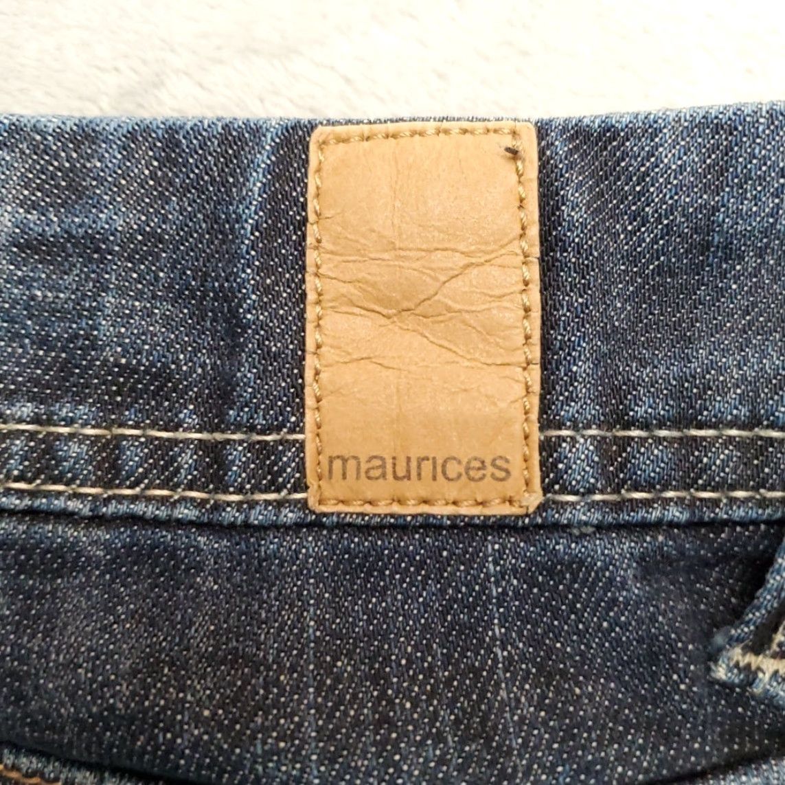 Vintage Maurices Jeans Shorts Womens 8 Cutoff Jorts Denim Low Rise Thick Stitch 5-Pocket Belt Loops Blue Denim Casual Modern American USA Womens 8(Maurices) Size 30" / US 8 / IT 44 - 6 Thumbnail