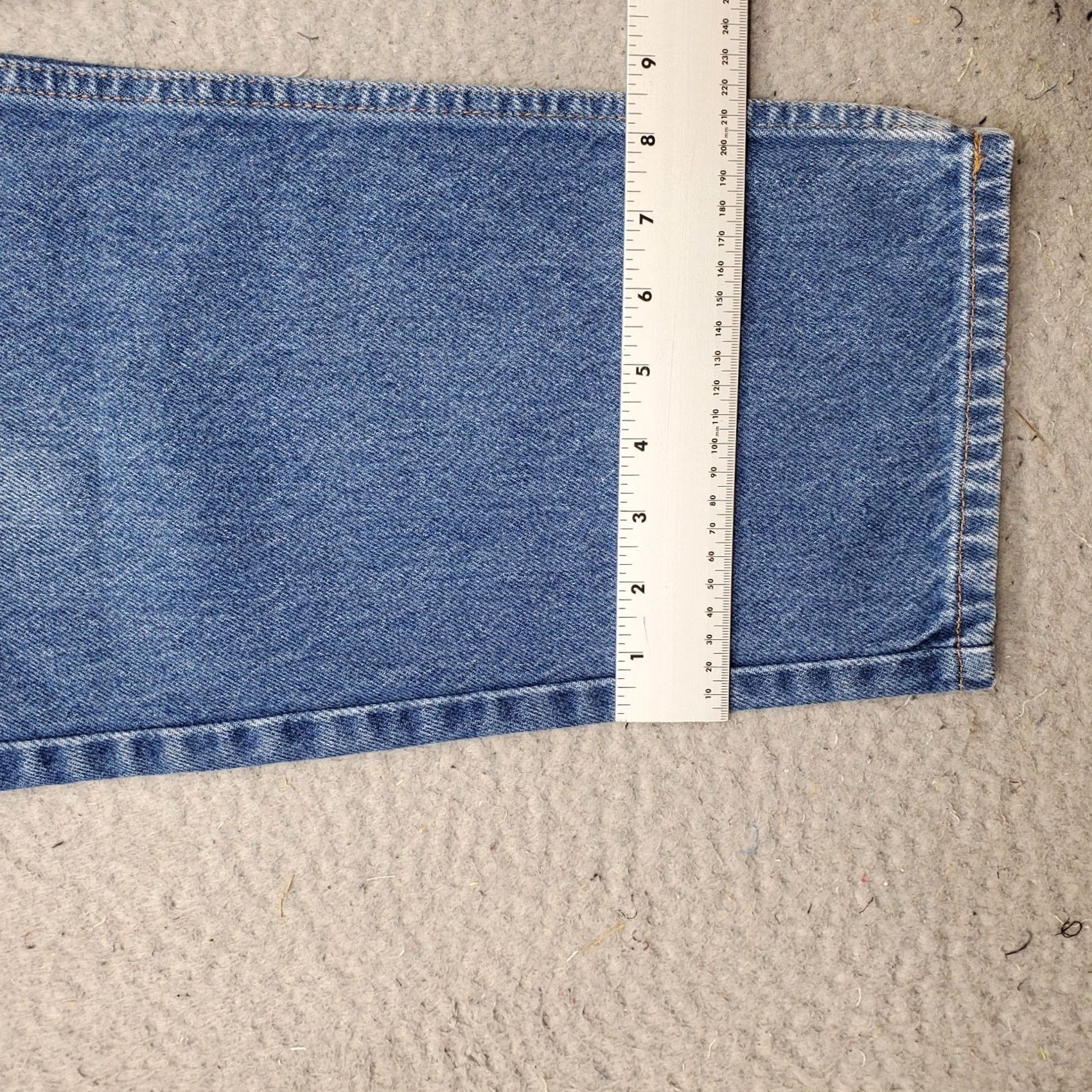 Vintage L.L. Bean Jeans Mens 38x29 Blue Denim Classic Fit Straight Leg Mens Size 38 Blue Denim 5-Pocket Design Vintage: No Size US 38 / EU 54 - 5 Thumbnail
