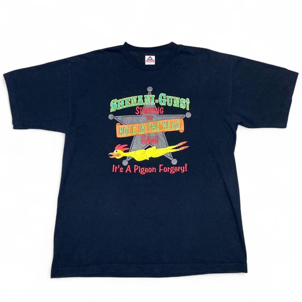 AAA Vintage shenani guns starring the hole in the head black tee Size US XL / EU 56 / 4 - 2 Thumbnail