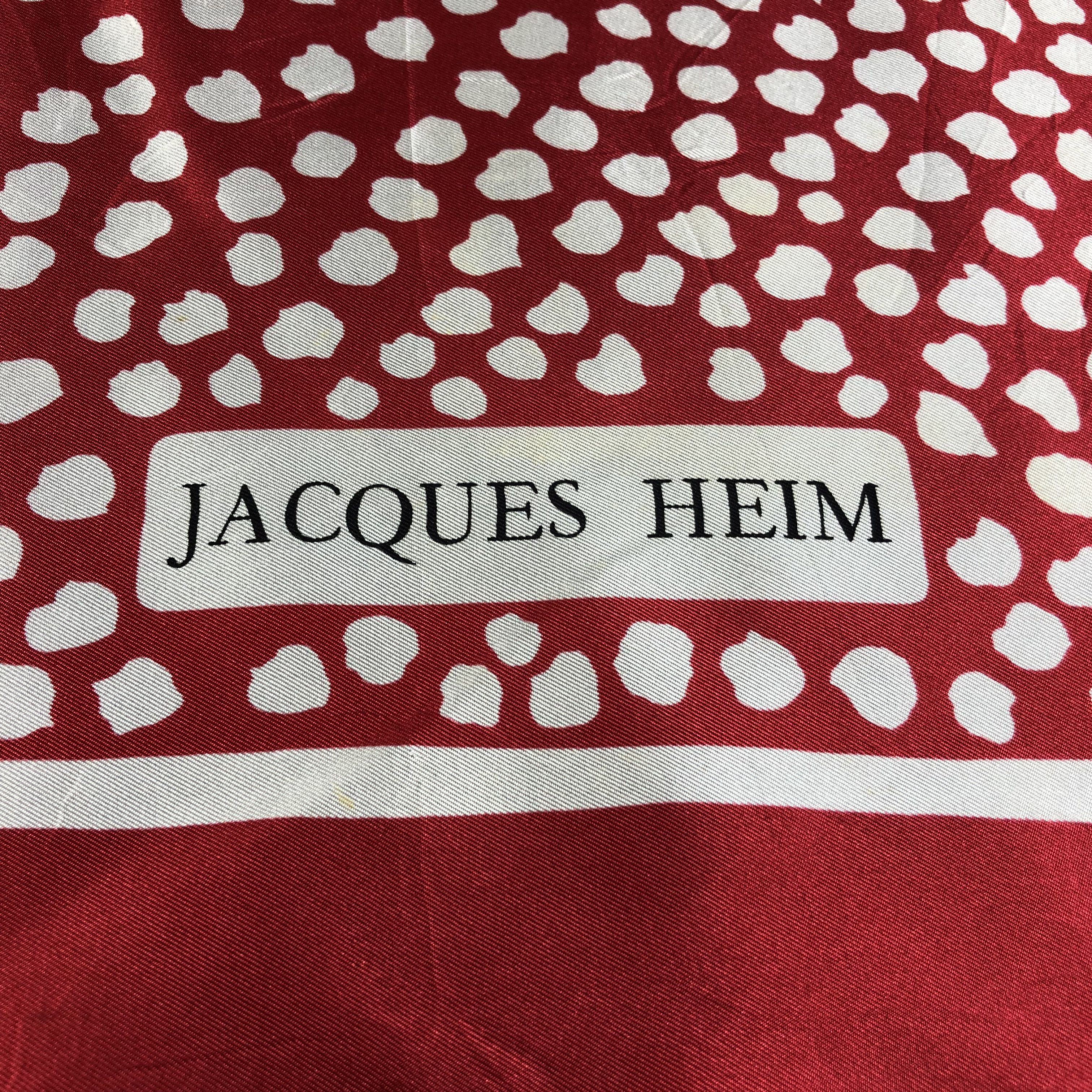 Japanese Brand Jacques Heim Luxury Hand Rolled Silk Scarf M800 Size ONE SIZE - 3 Thumbnail
