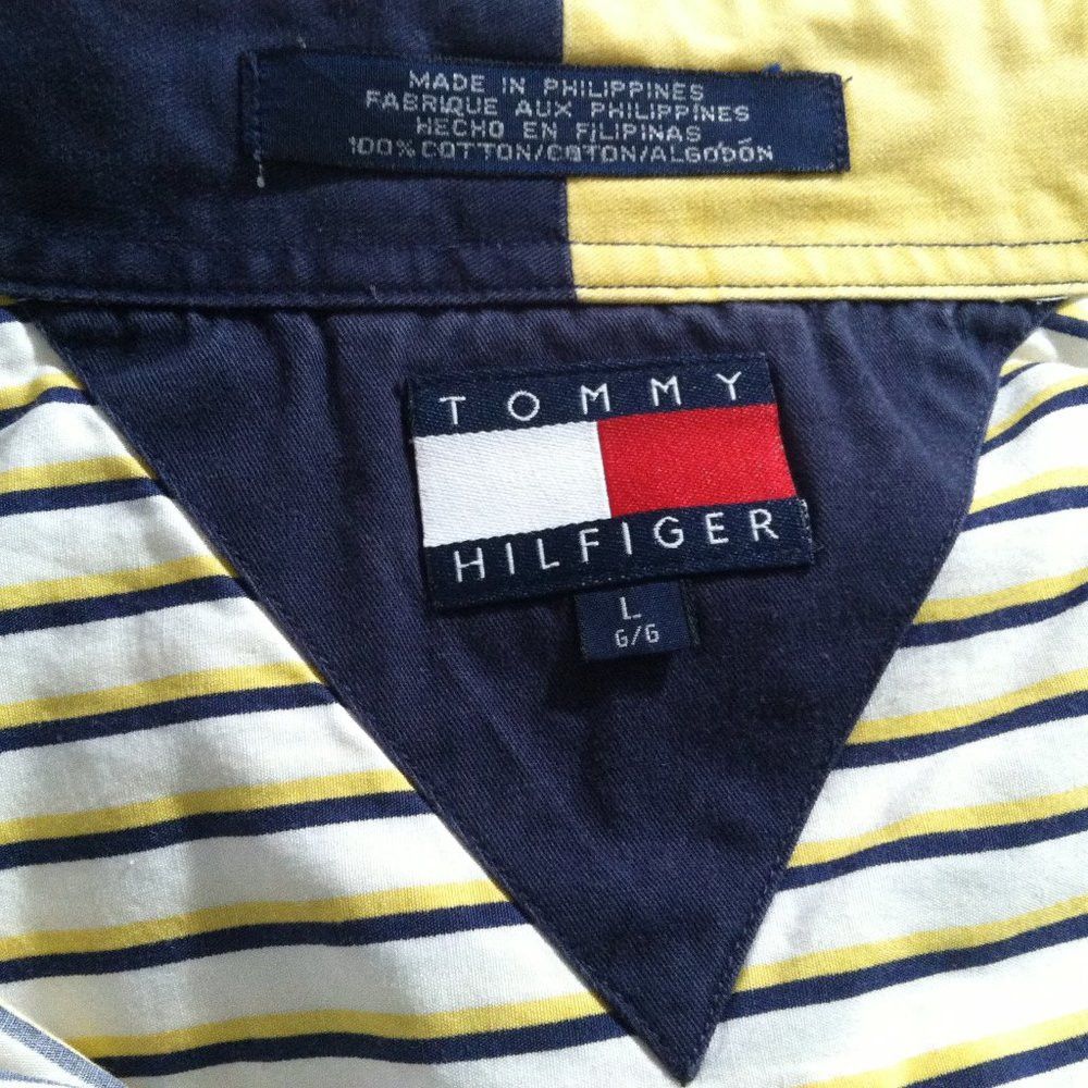 Tommy Hilfiger TOMMY HILFIGER MENS COTTON BUTTON DOWN CASUAL SHIRT SIZE: L Size US L / EU 52-54 / 3 - 6 Thumbnail