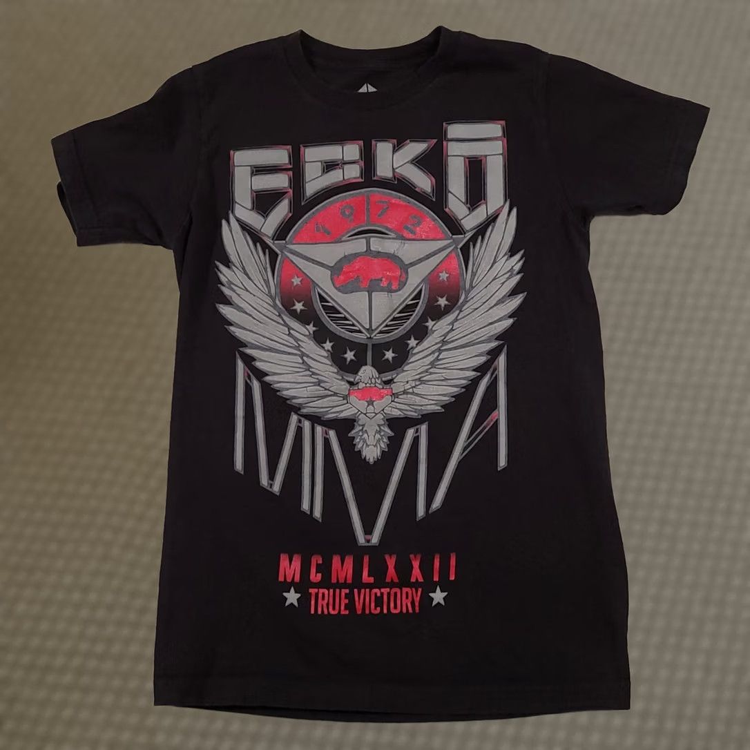 Ecko Unltd. Ecko Unltd. Unlimited MMA T Shirt Mens Small Black Double Sided Grunge Size US S / EU 44-46 / 1 - 1 Thumbnail