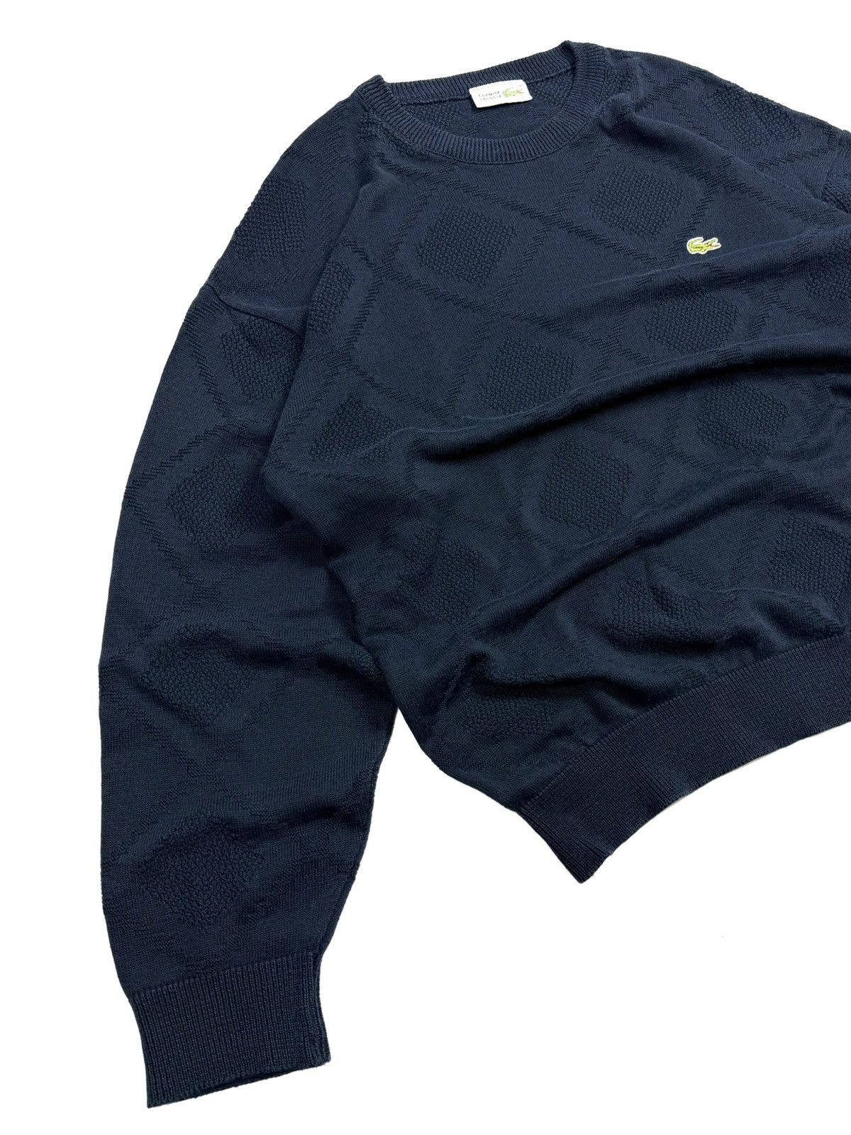 Lacoste 80s Lacoste Vintage Knit Sweater Navy Men’s 6 France Retro Size US L / EU 52-54 / 3 - 4 Thumbnail