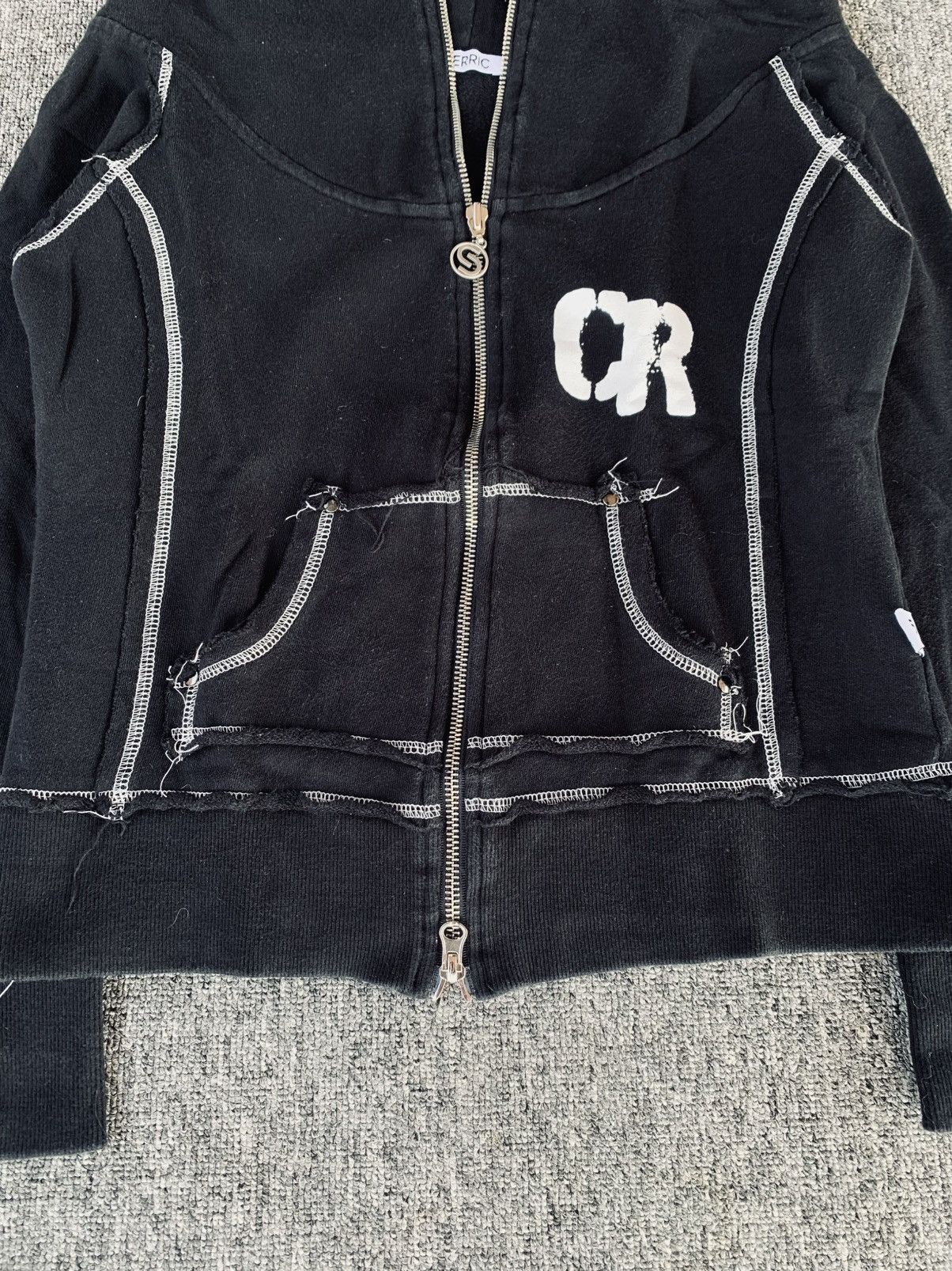 Japanese Brand Cerric Crazy Distressed Zip Up Jacket Hoodie Rock Punk Style Size M / US 6-8 / IT 42-44 - 6 Thumbnail