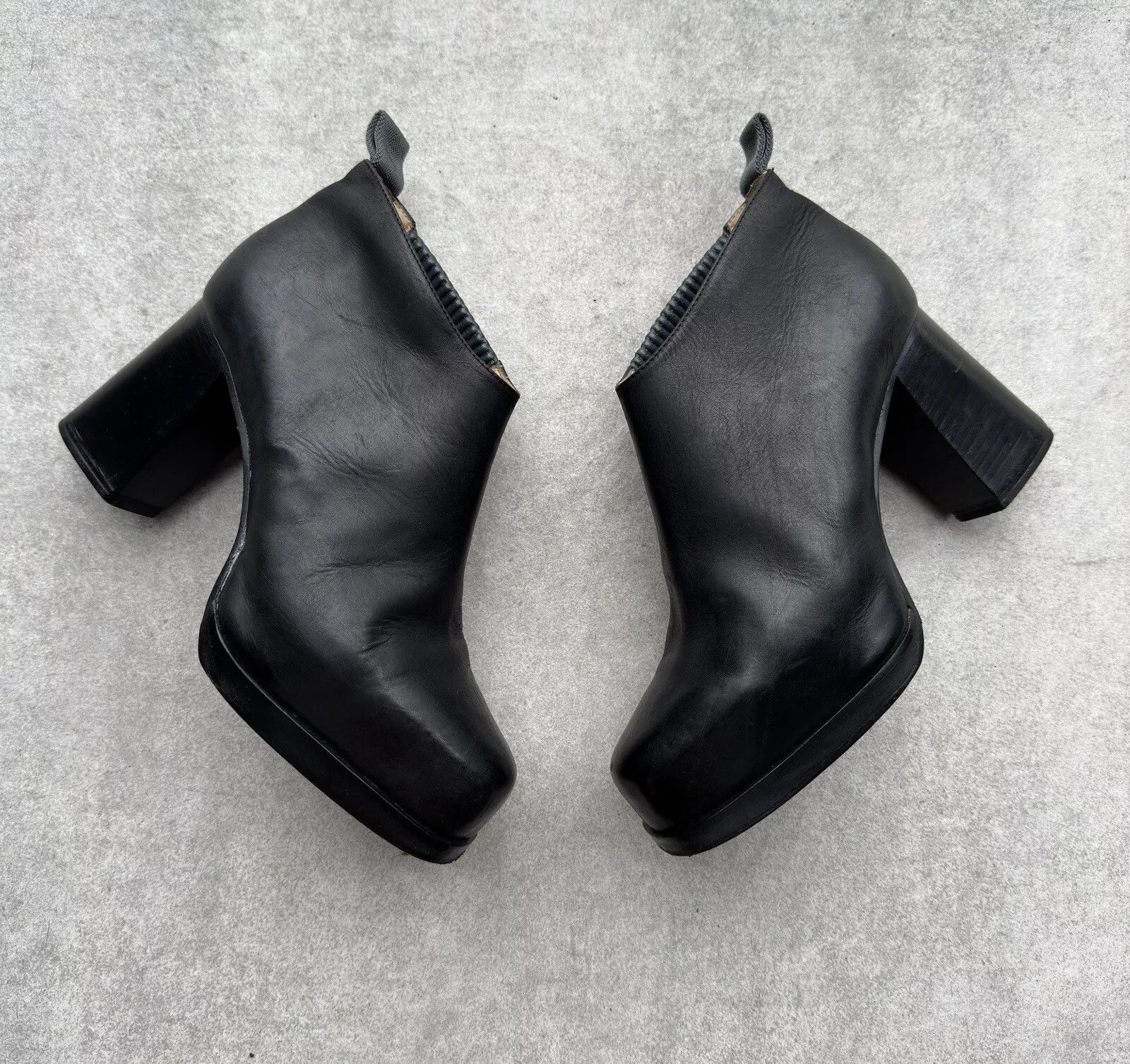 Acne Studios Acne Studios Leather Pump Heel Shoes Platform Boots Womens Size US 7 / IT 37 - 1 Thumbnail