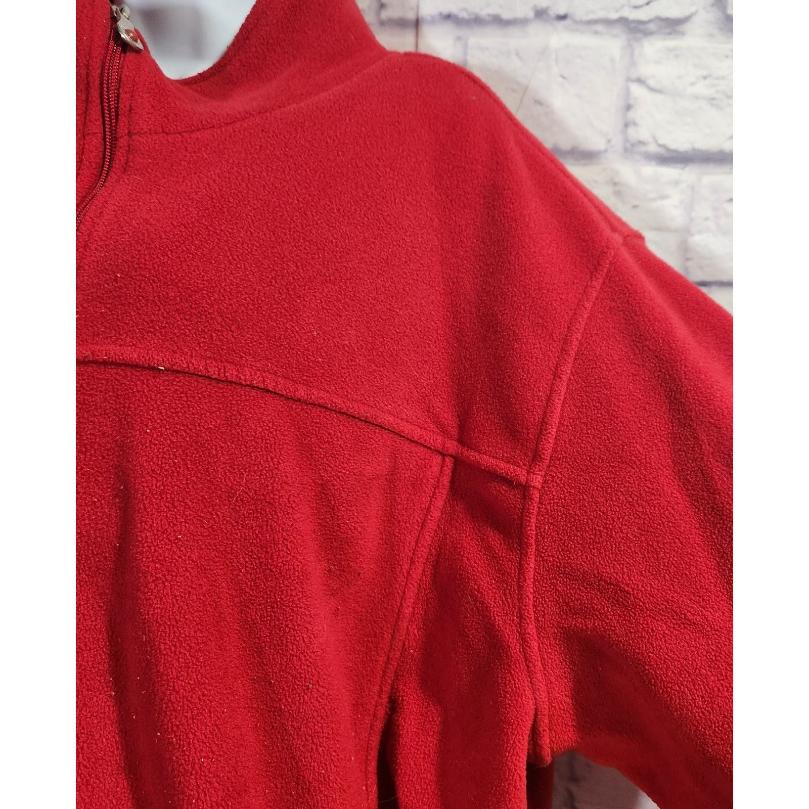 Catalina Catalina Woman Red Fleece Full Zip Jacket 2X 20W 22W Size XXL / US 16-18 / IT 52-54 - 2 Thumbnail