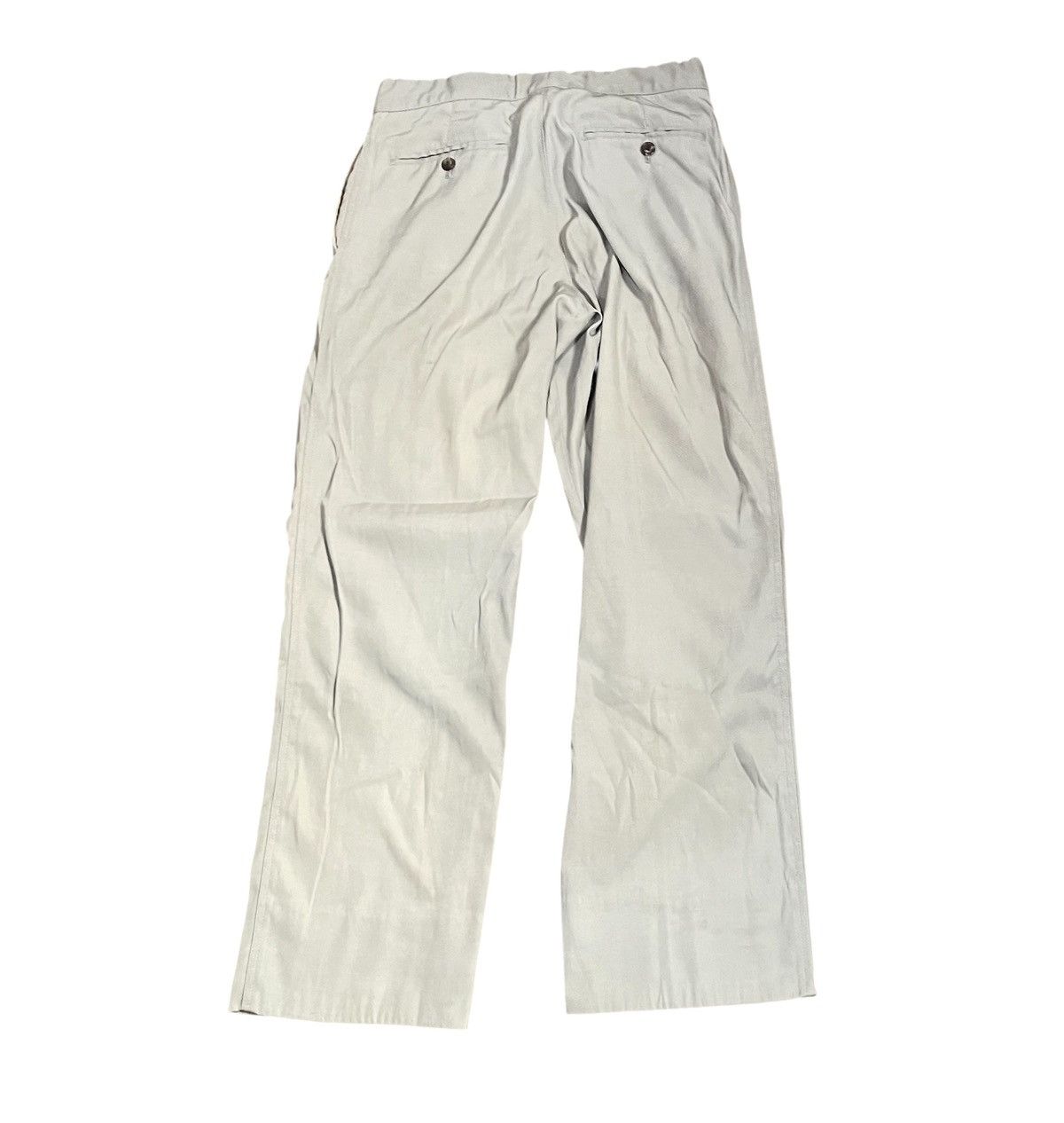 Issey Miyake TAX FREE 🇺🇸 issey miyake men belted cream straight trousers Size US 29 - 8 Thumbnail