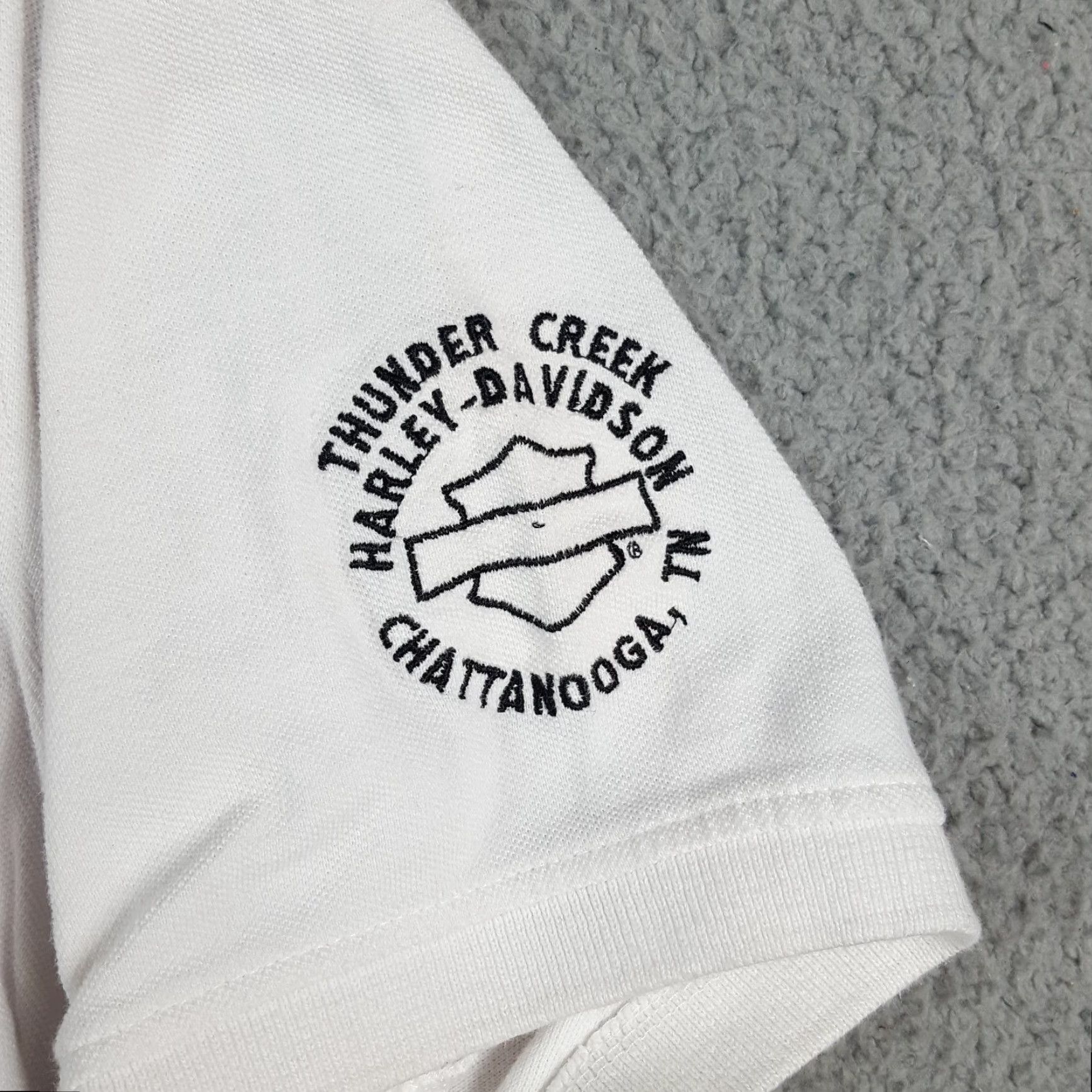 Harley Davidson Harley-Davidson 100 Year Anniversary VTG Motorcycle Polo Shirt Size L White Biker Work Polo Shirt Size US L / EU 52-54 / 3 - 5 Thumbnail