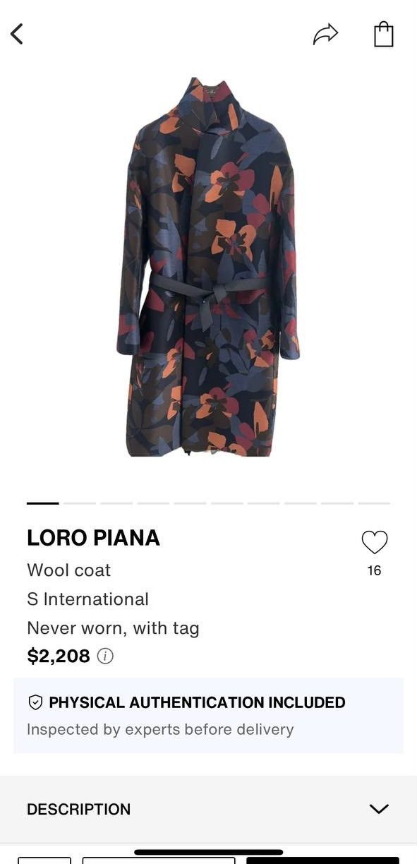 Loro Piana Loro Piana Floral print Wool Silk Coat Size S / US 4 / IT 40 - 11 Thumbnail