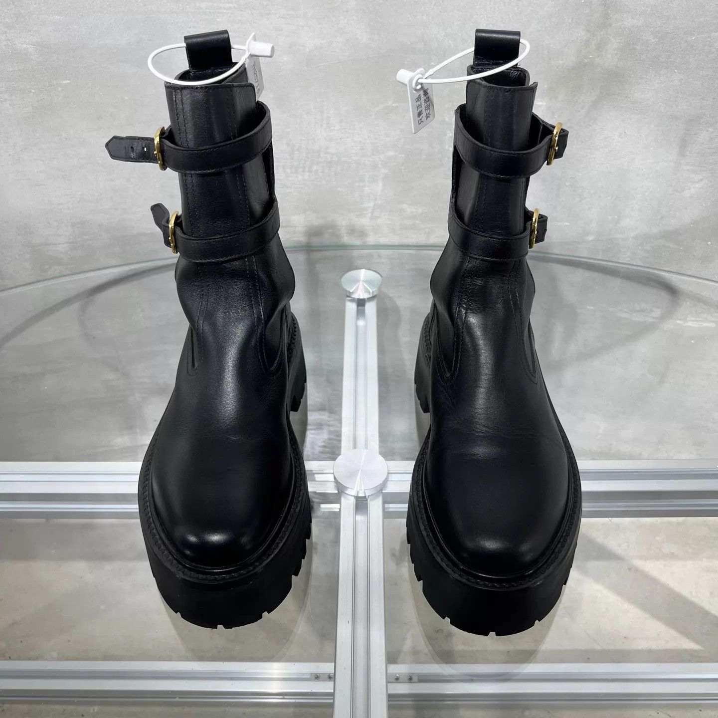 Celine Celine OTK boots black 36, new with box tried on Size US 5.5 / IT 35.5 - 1 Thumbnail