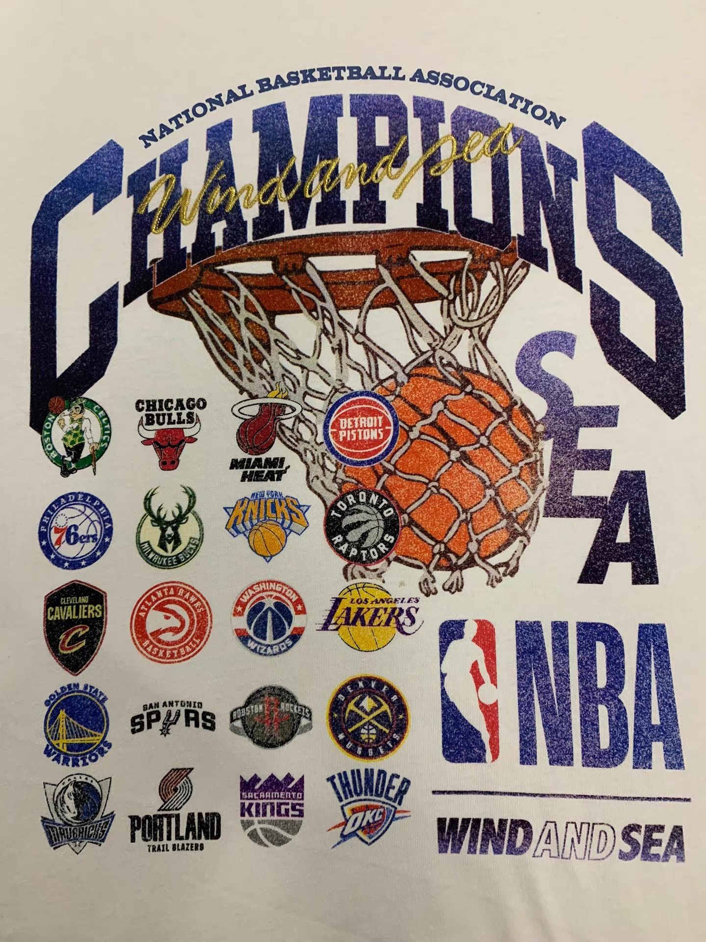 NBA NBA CHAMPIONS X WDS Vintage T-shirt Ｑ22 Size US M / EU 48-50 / 2 - 5 Thumbnail