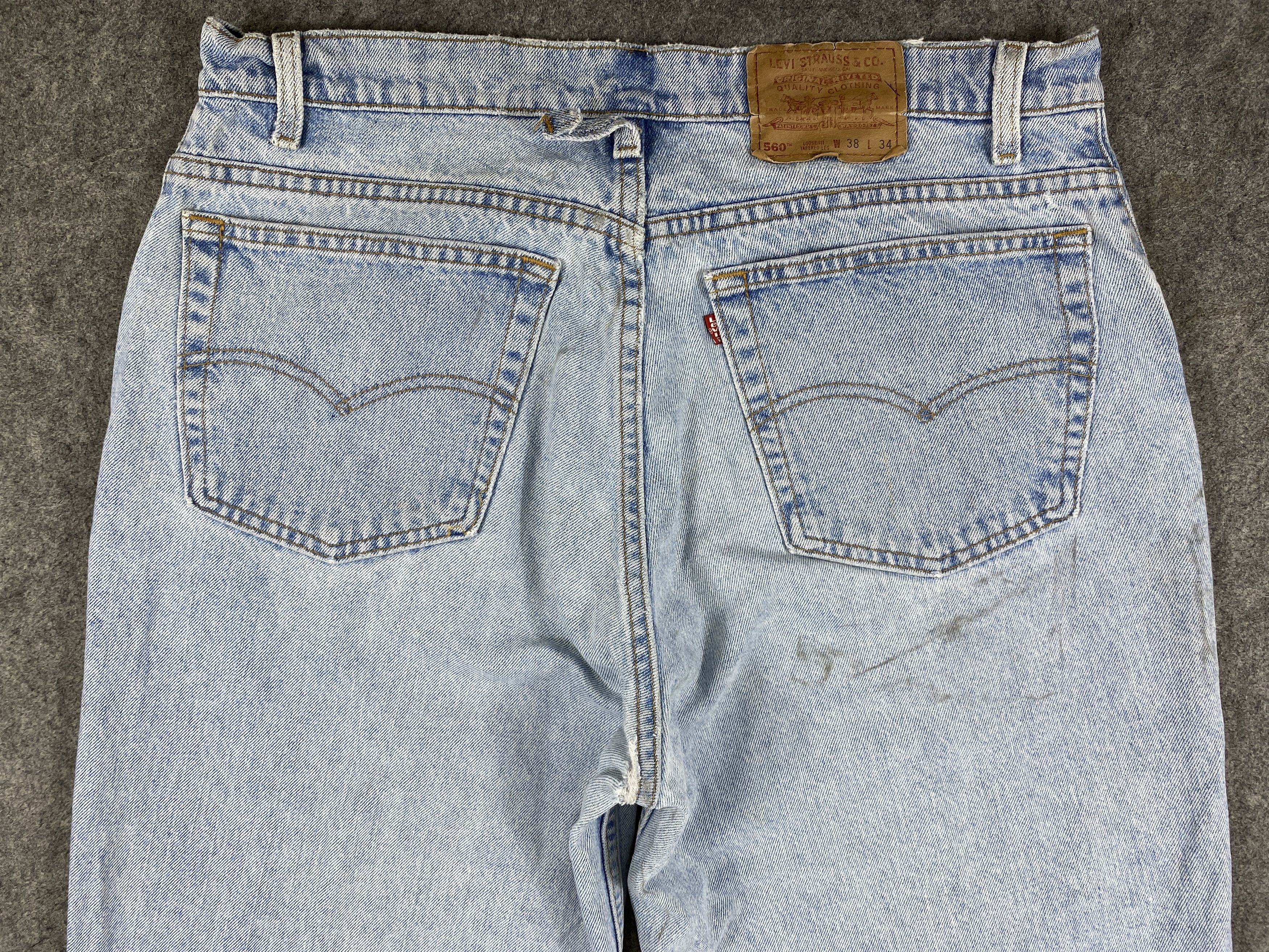 Japanese Brand Light Blue Wash Vintage Levi's 560 36x33 Denim -JN2383 Size US 36 / EU 52 - 4 Thumbnail