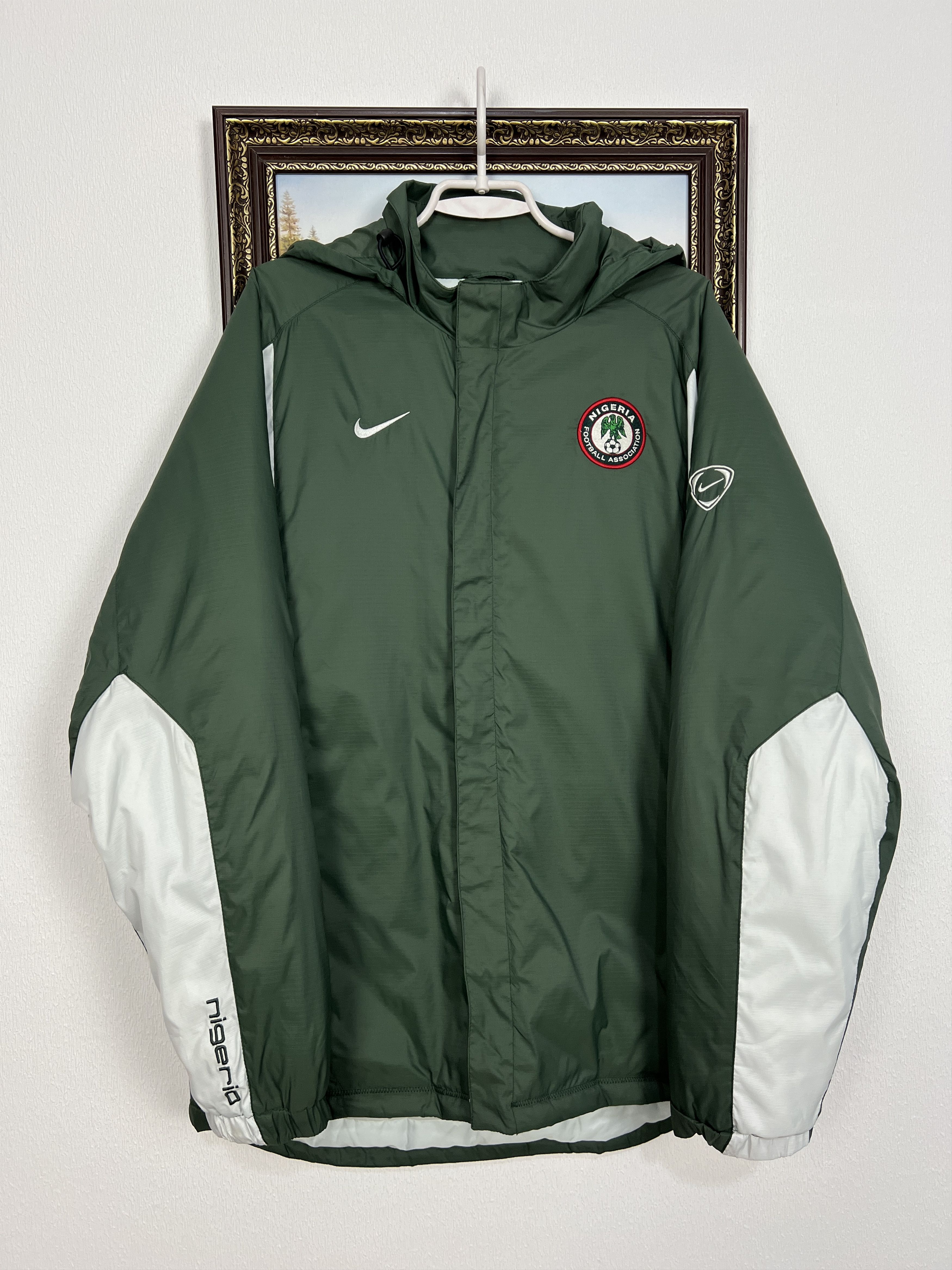 Vintage Nigeria Football Padded Jacket Bomber Soccer Rare