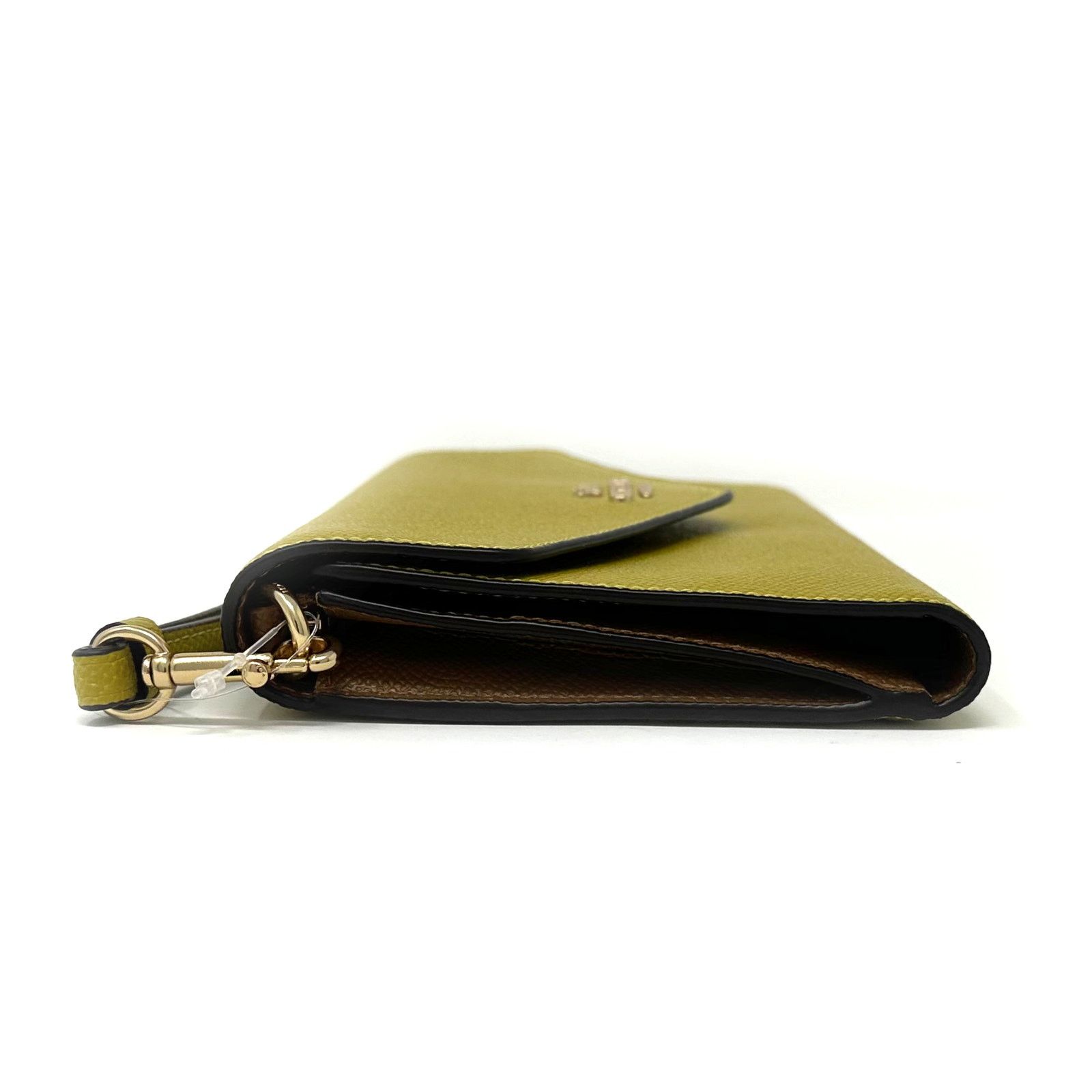Coach Coach Travel Envelope Wallet Wristlet in Chartreuse C0707 Size ONE SIZE - 8 Thumbnail