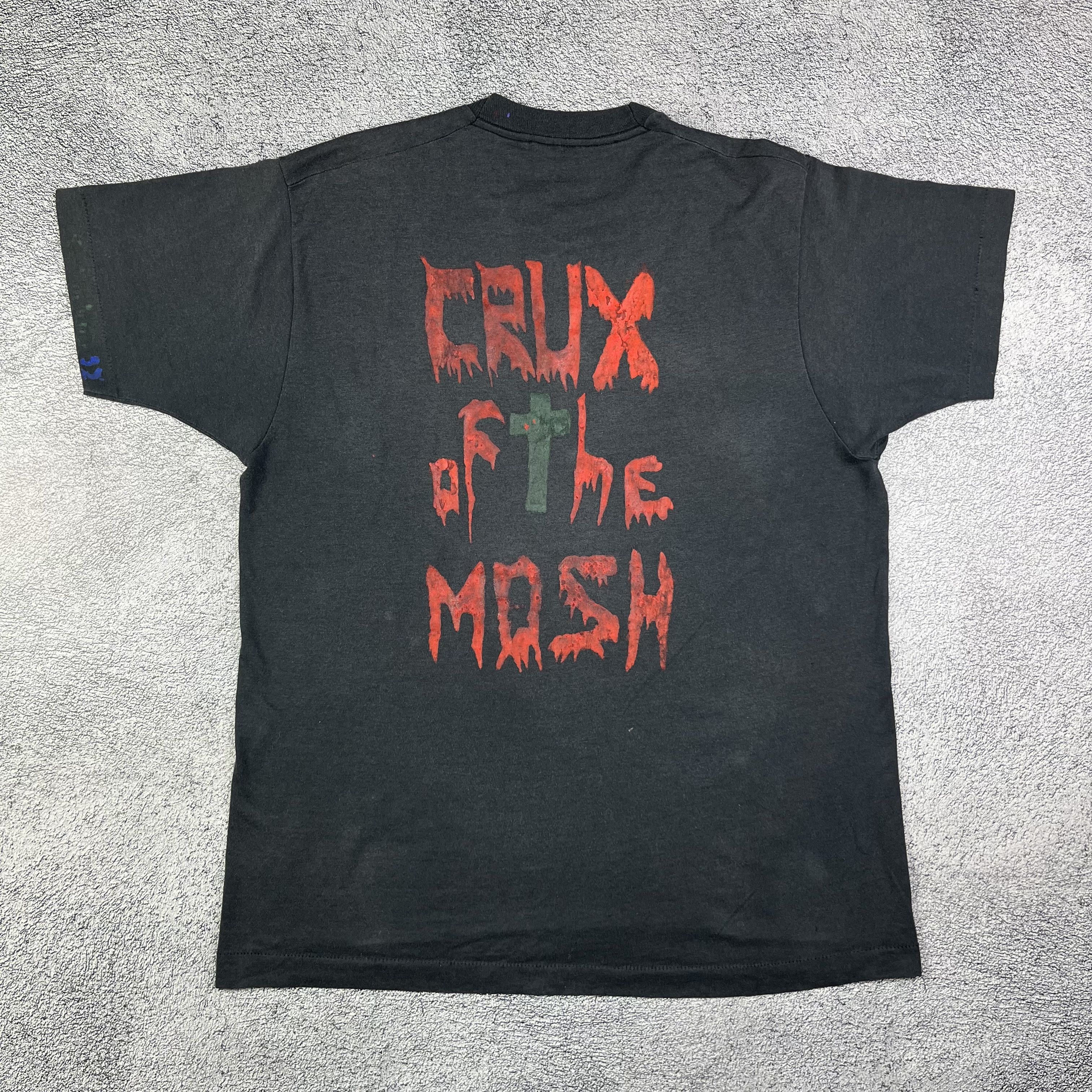 Vintage RARE!! Vintage 80s Jesus Christ 2nd World Tour Black T Shirt Size US M / EU 48-50 / 2 - 2 Thumbnail