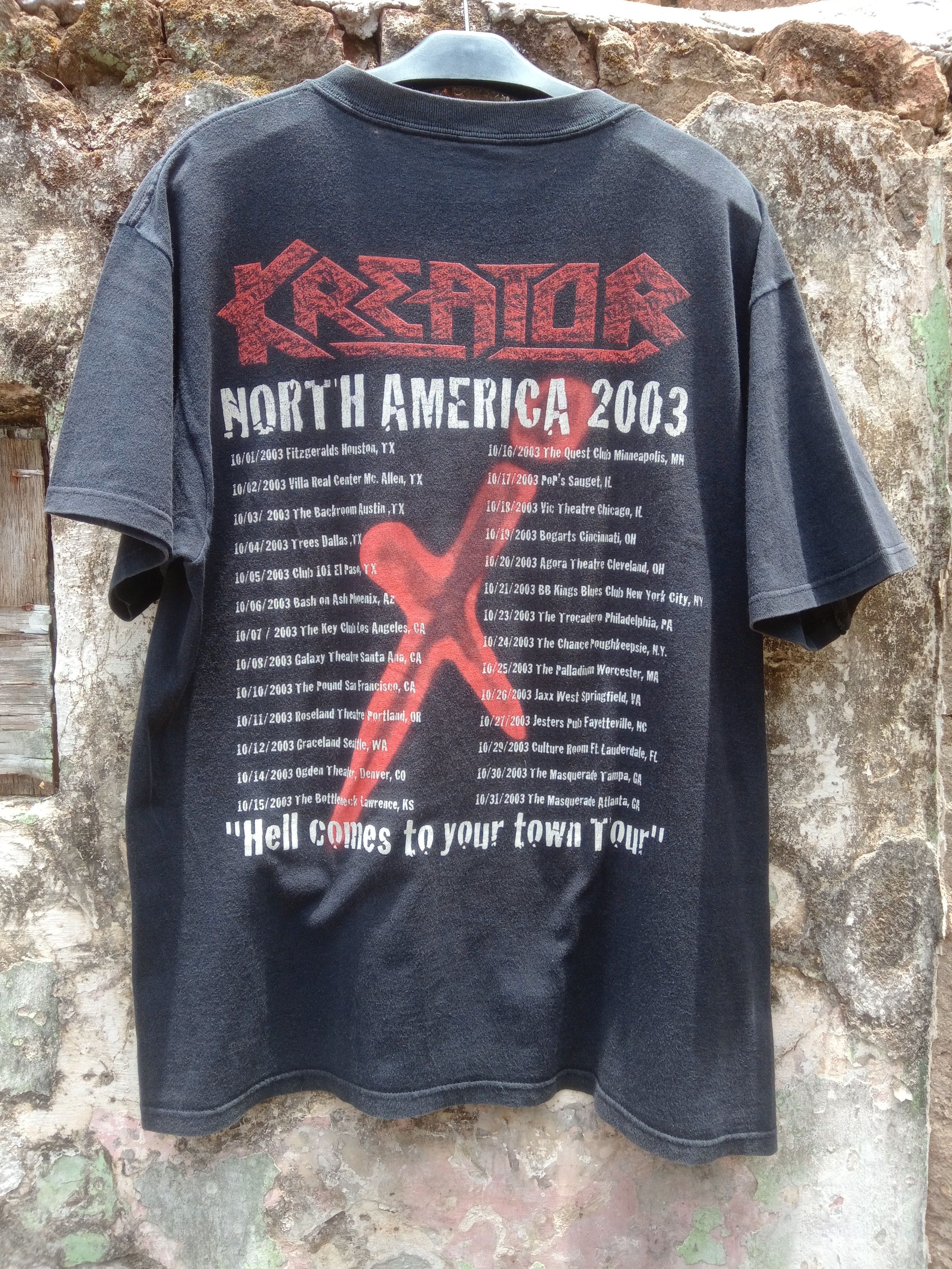 Band Tees × Vintage Vintage 2003 KREATOR violent revolution Size US L / EU 52-54 / 3 - 5 Thumbnail